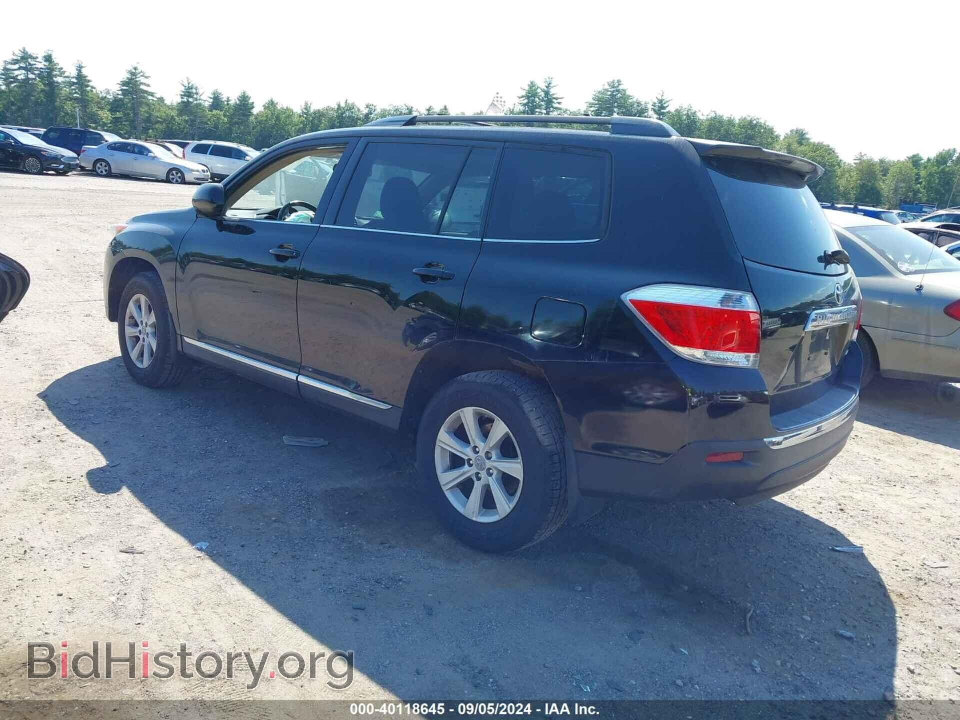 2012 TOYOTA HIGHLANDER - VIN: 5TDBK3EH4CS129203 - Фото 3