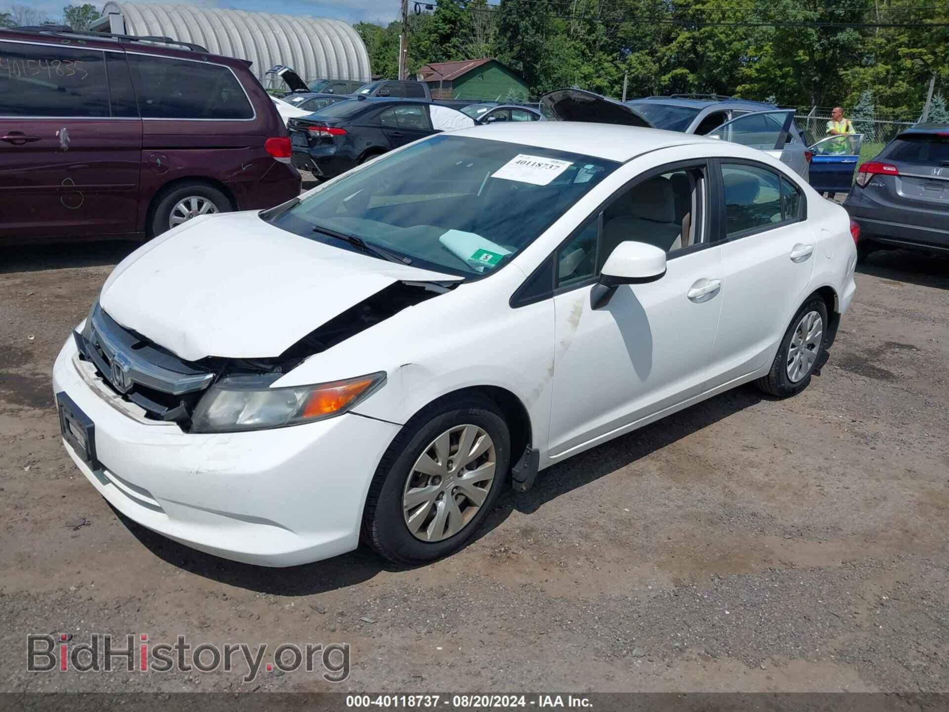 2012 HONDA CIVIC - VIN: 19XFB2F50CE358407 - Фото 2