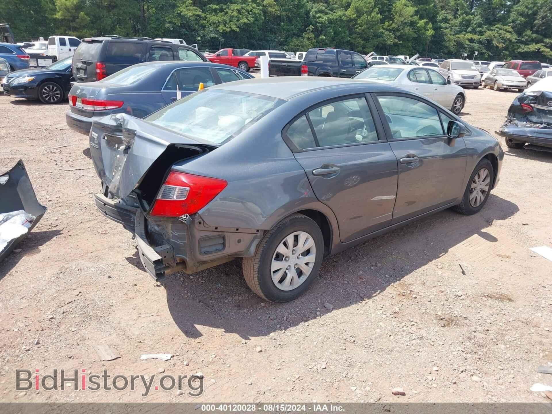 2012 HONDA CIVIC - VIN: 19XFB2F57CE012581 - Фото 4