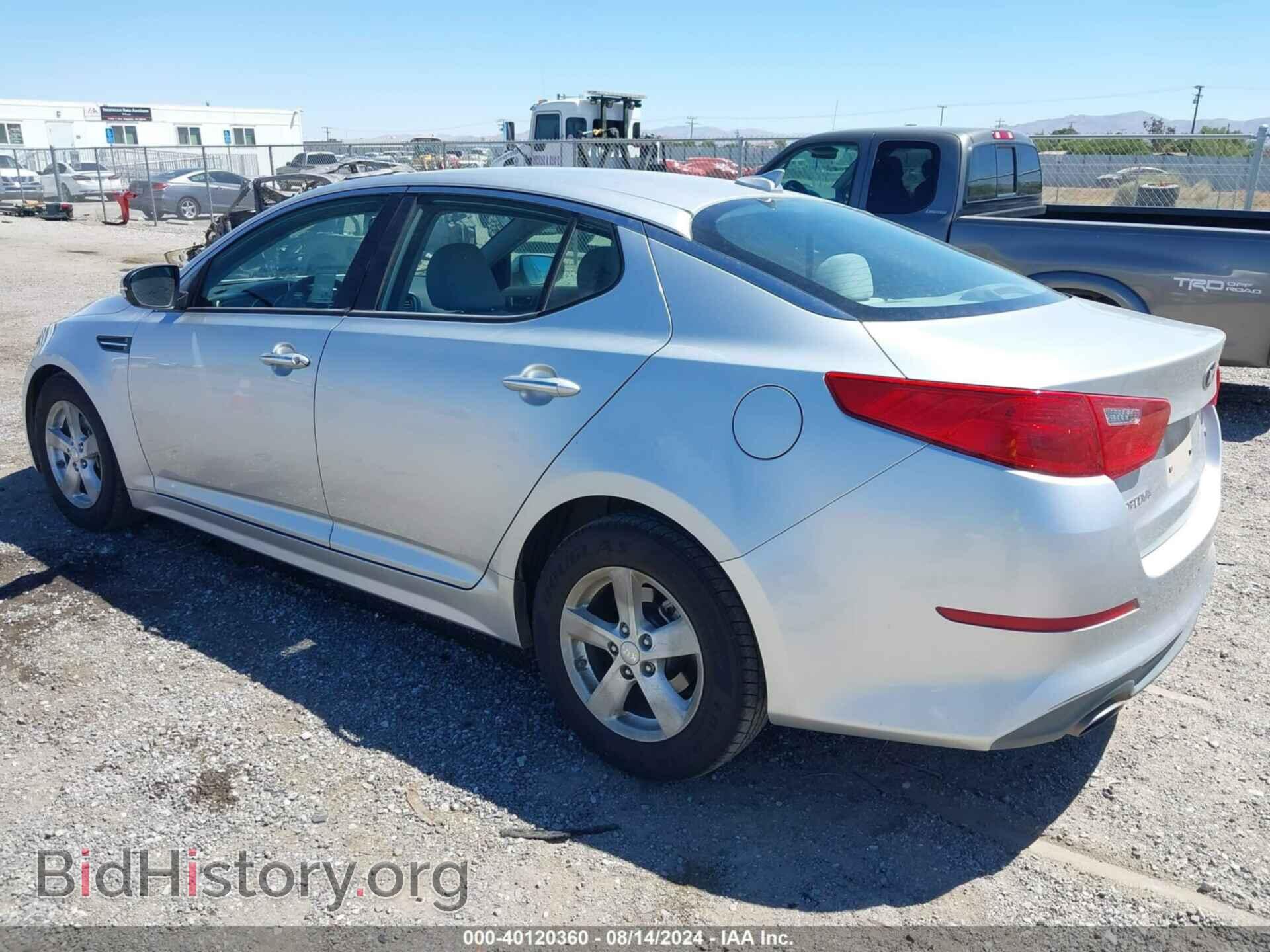 2014 KIA OPTIMA - VIN: KNAGM4A71E5467103 - Фото 3