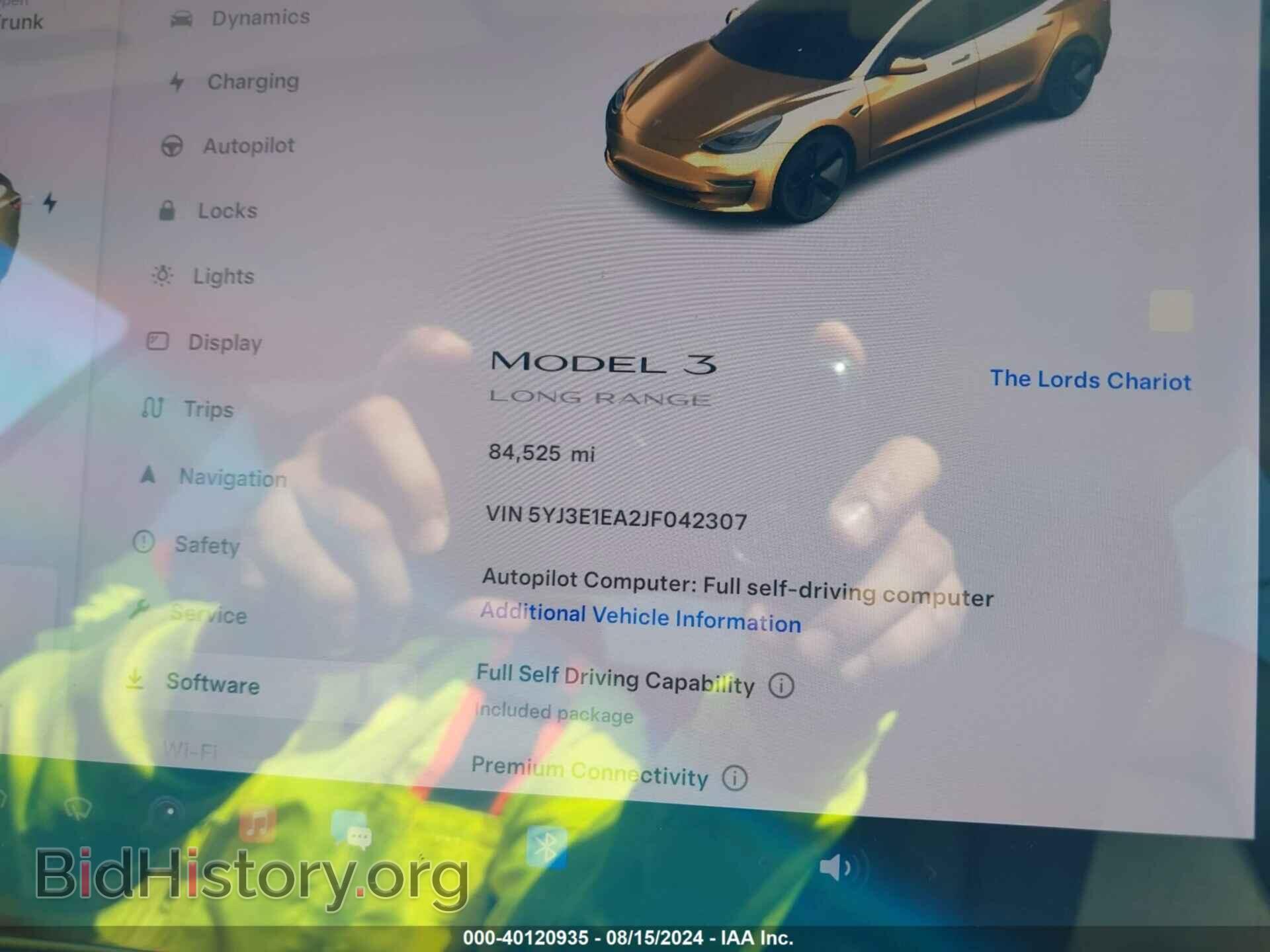 2018 TESLA MODEL 3 - VIN: 5YJ3E1EA2JF042307 - Photo 7