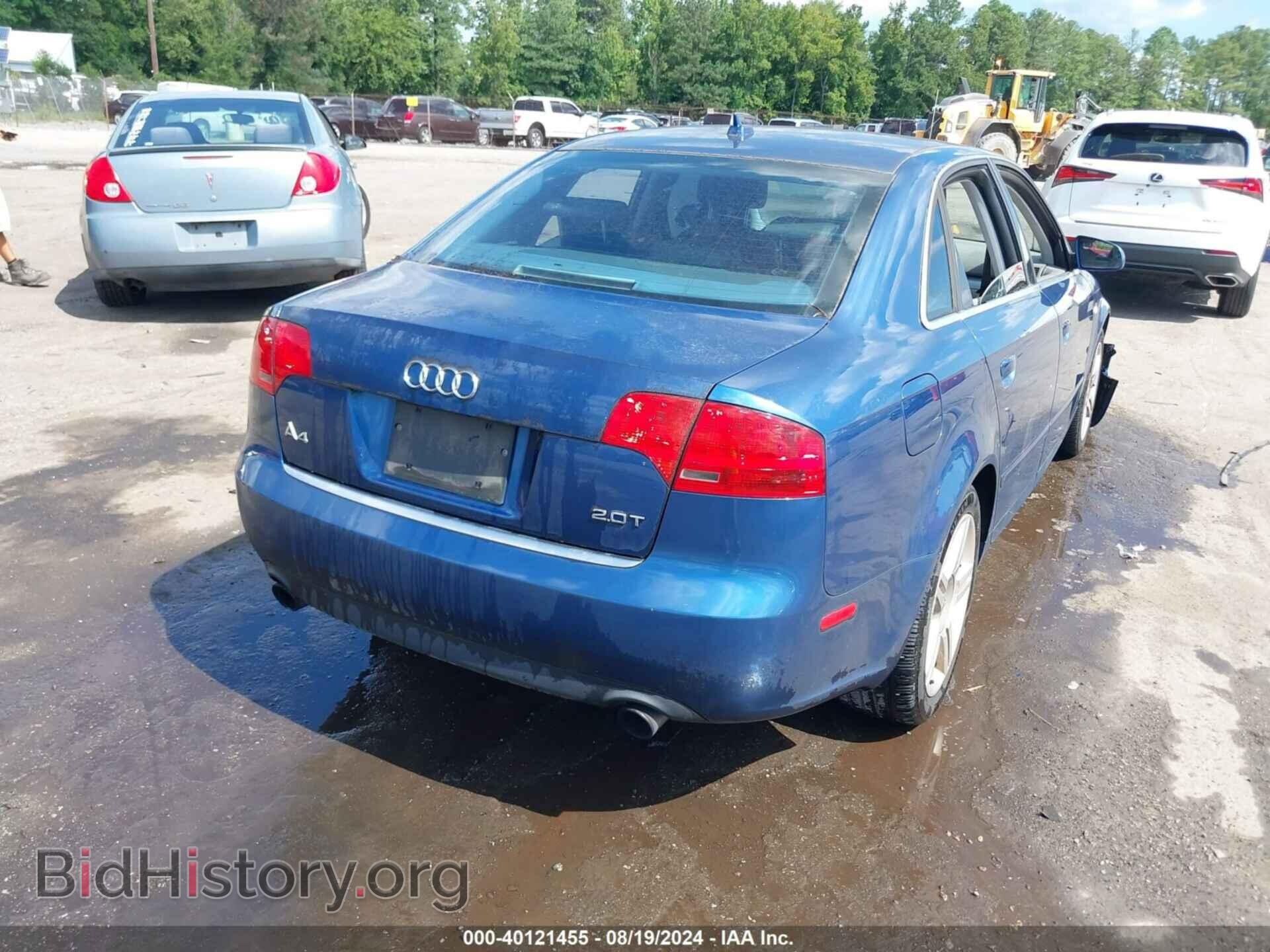 2007 AUDI A4 - VIN: WAUAF78E07A097438 - Фото 4