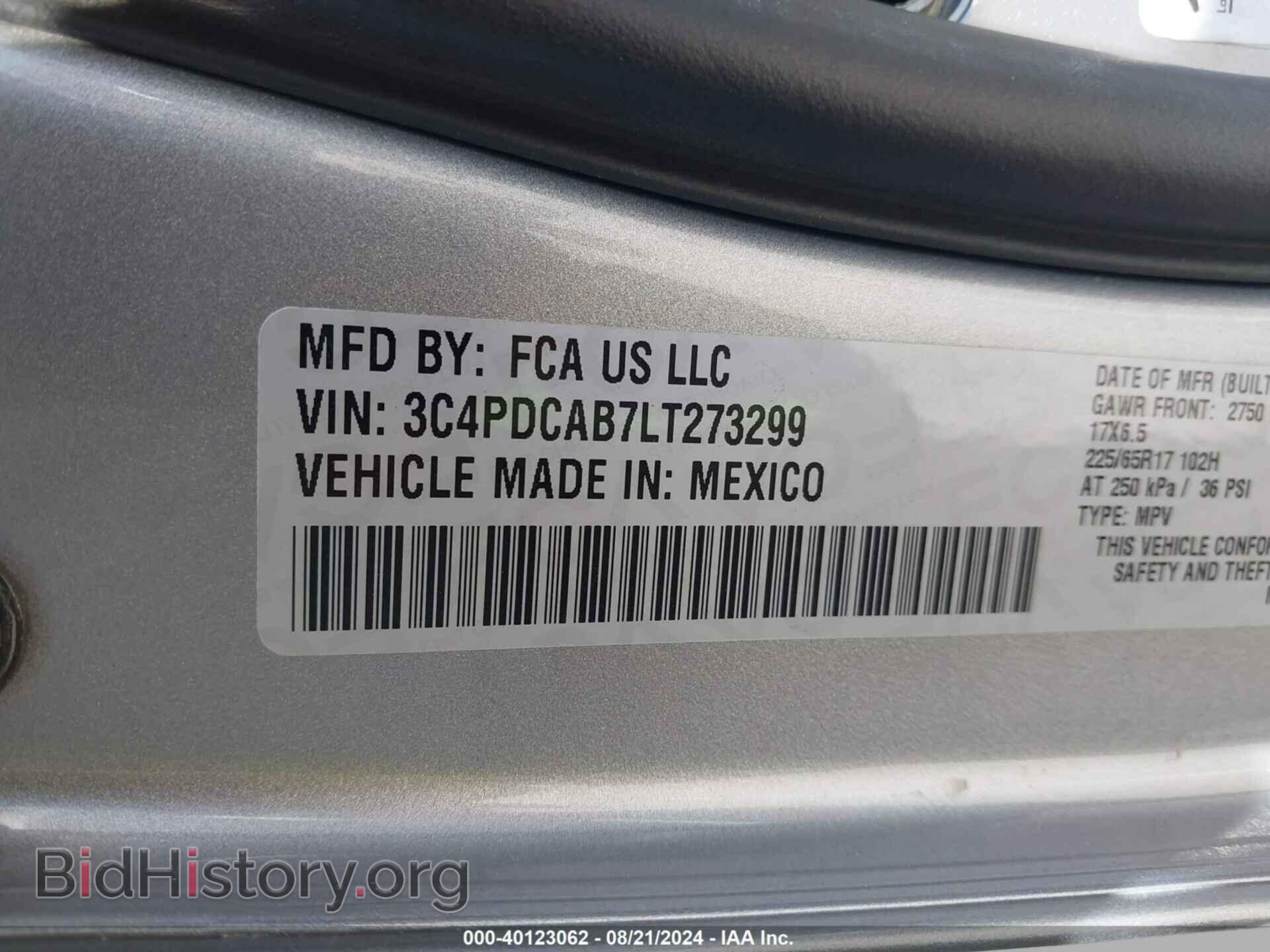 2020 DODGE JOURNEY - VIN: 3C4PDCAB7LT273299 - Photo 9