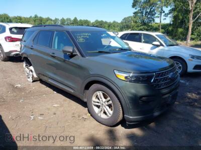2022 Ford EXPLORER XLT, зеленый — VIN 1FMSK8DH1NGC37771, IAAI