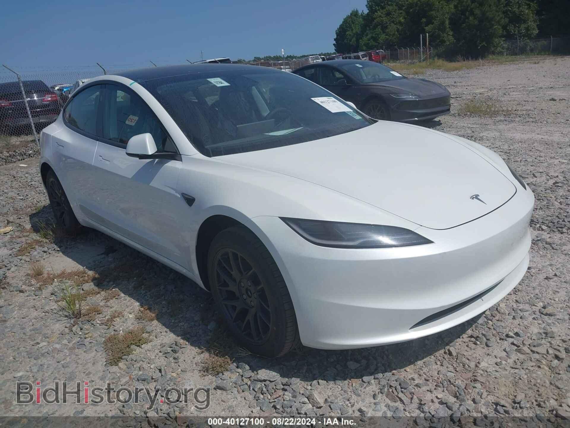 Photo 5YJ3E1EA2RF823727 - TESLA MODEL 3 2024