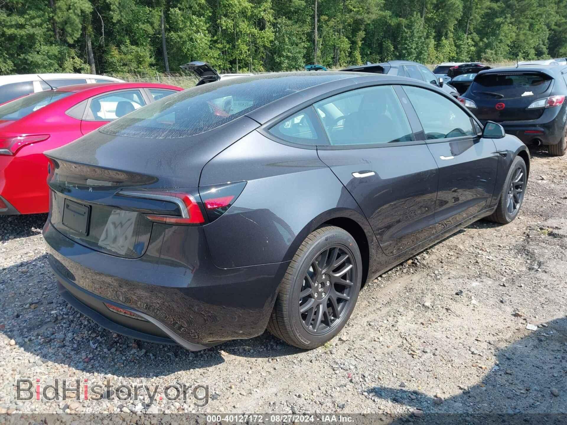 2024 TESLA MODEL 3 - VIN: 5YJ3E1EA0RF820499 - Фото 4