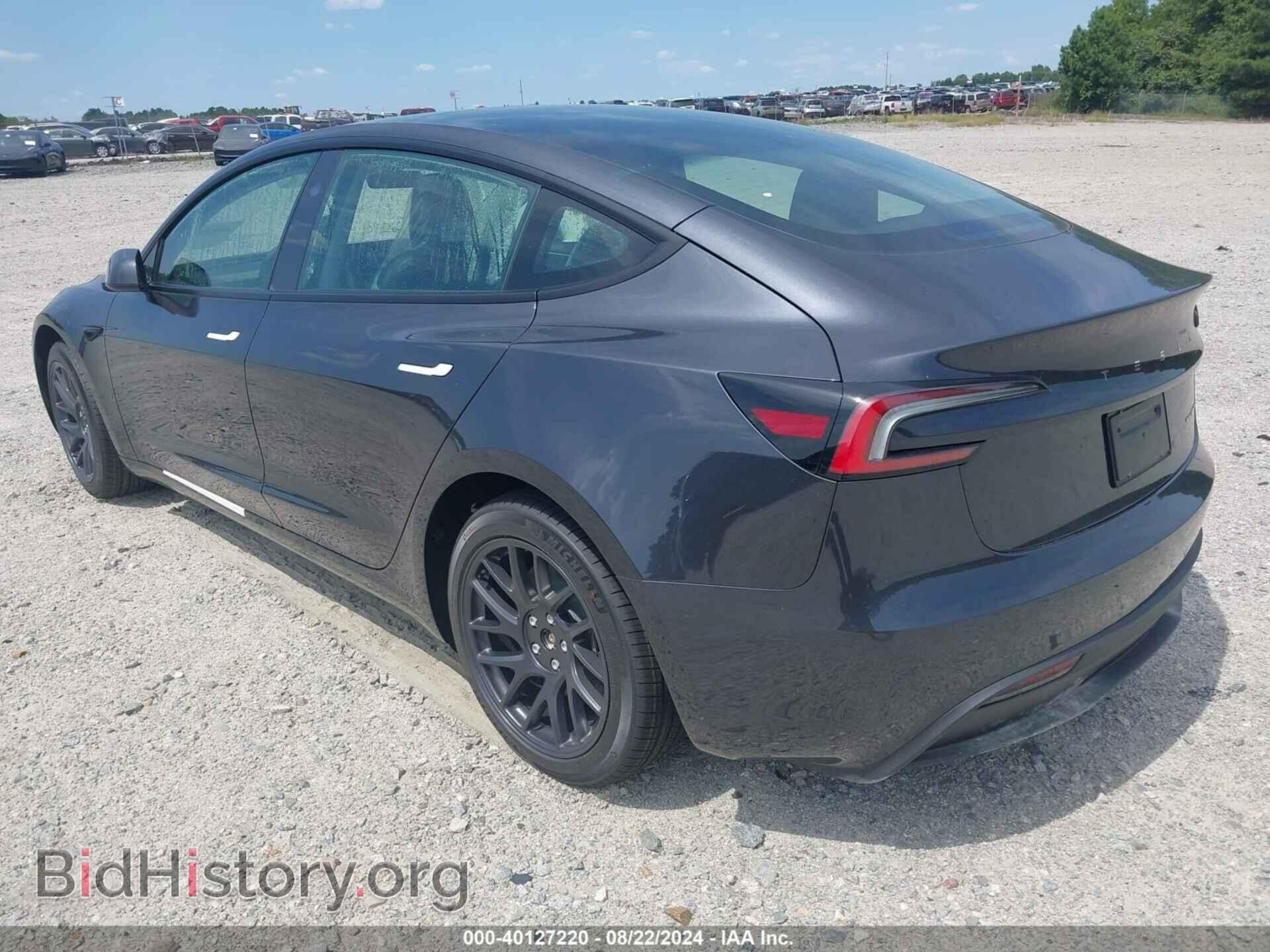 2024 TESLA MODEL 3 - VIN: 5YJ3E1EB7RF799370 - Фото 3