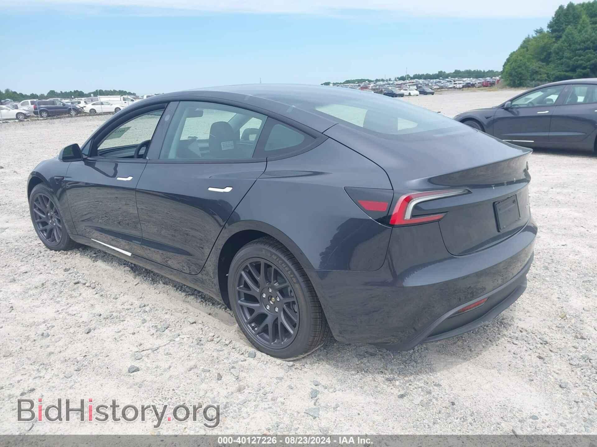 2024 TESLA MODEL 3 - VIN: 5YJ3E1EB6RF794998 - Фото 3