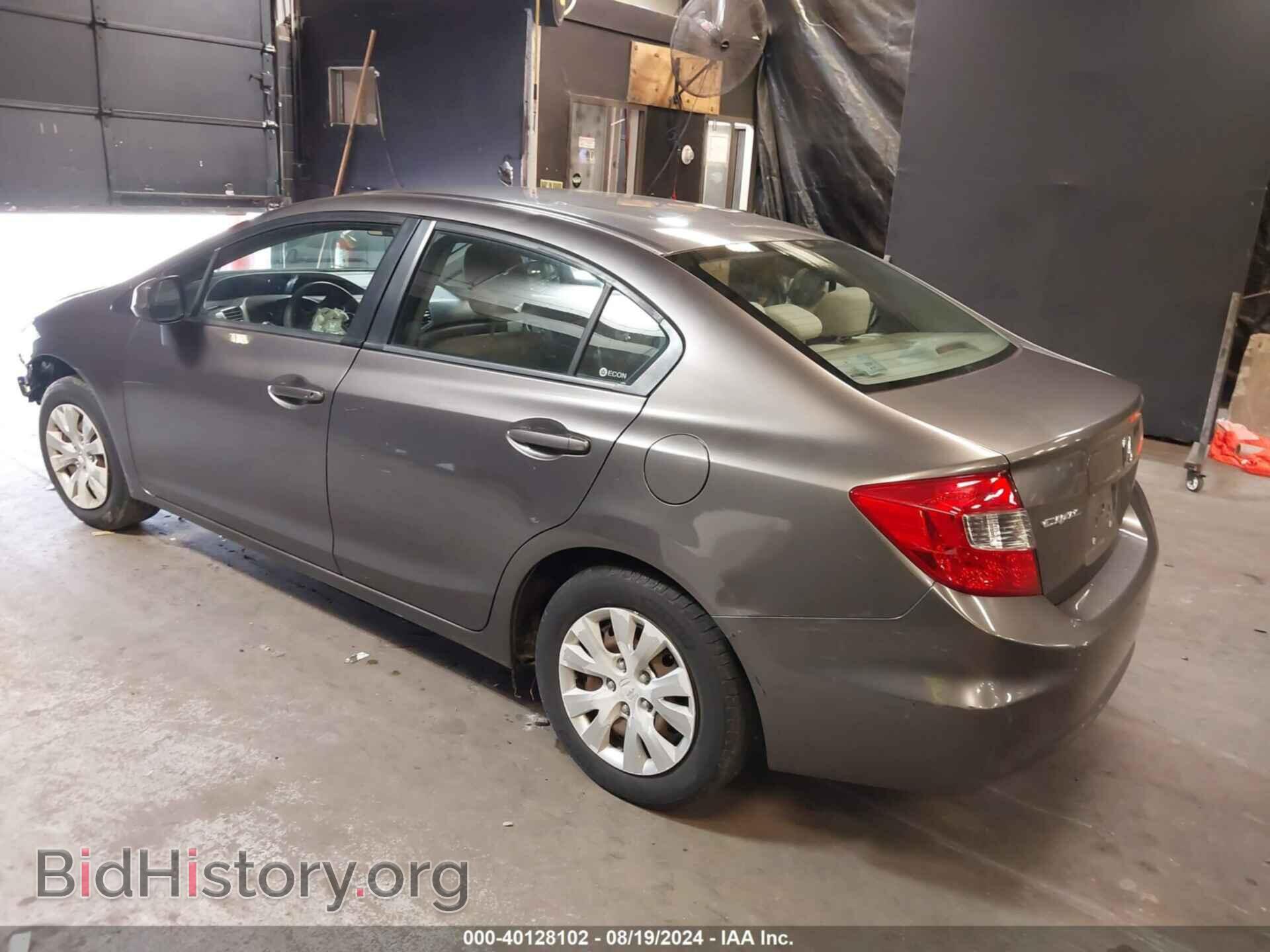 2012 HONDA CIVIC - VIN: 19XFB2F56CE385739 - Фото 3