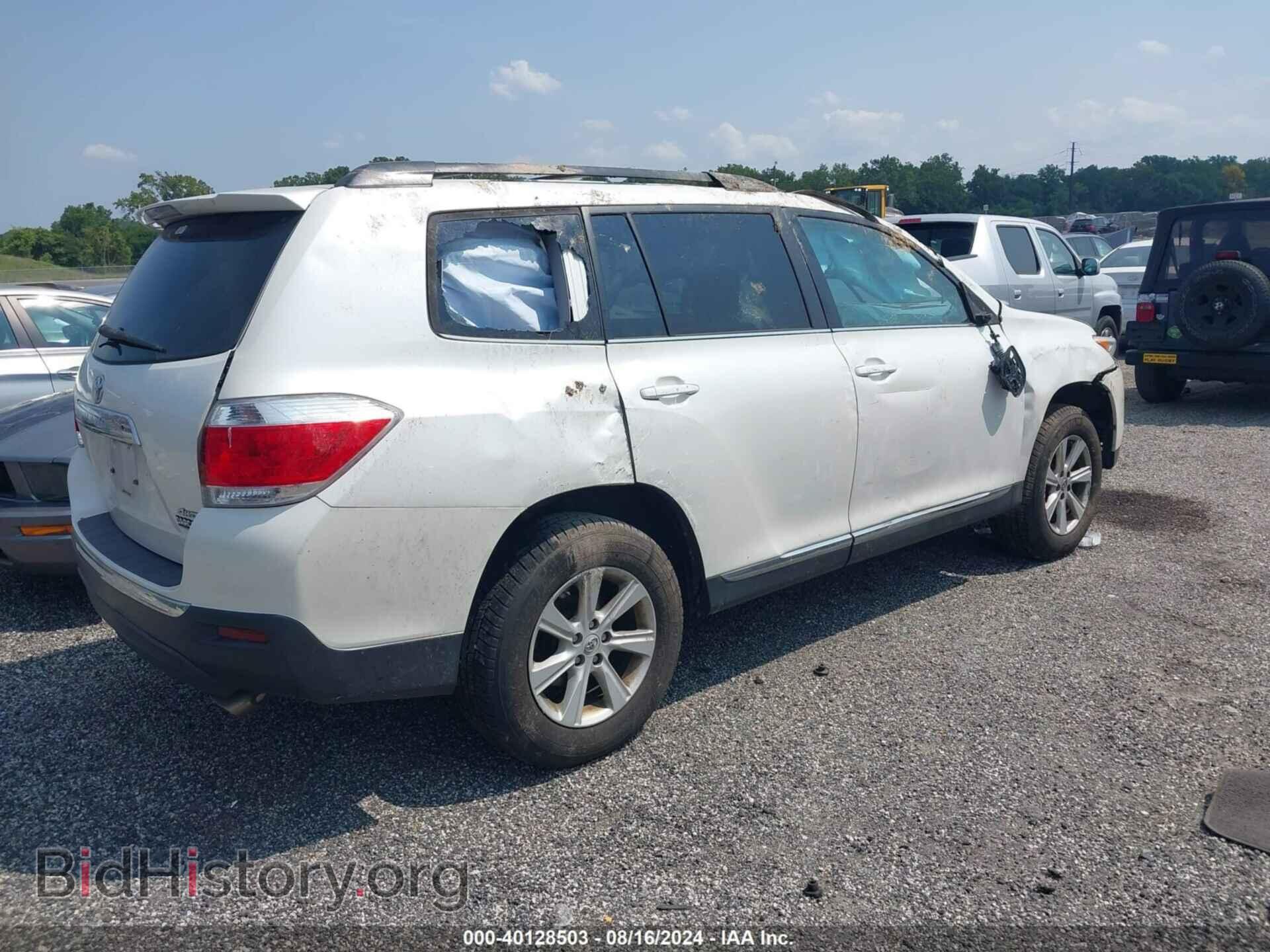 2013 TOYOTA HIGHLANDER - VIN: 5TDBK3EH8DS181760 - Фото 4