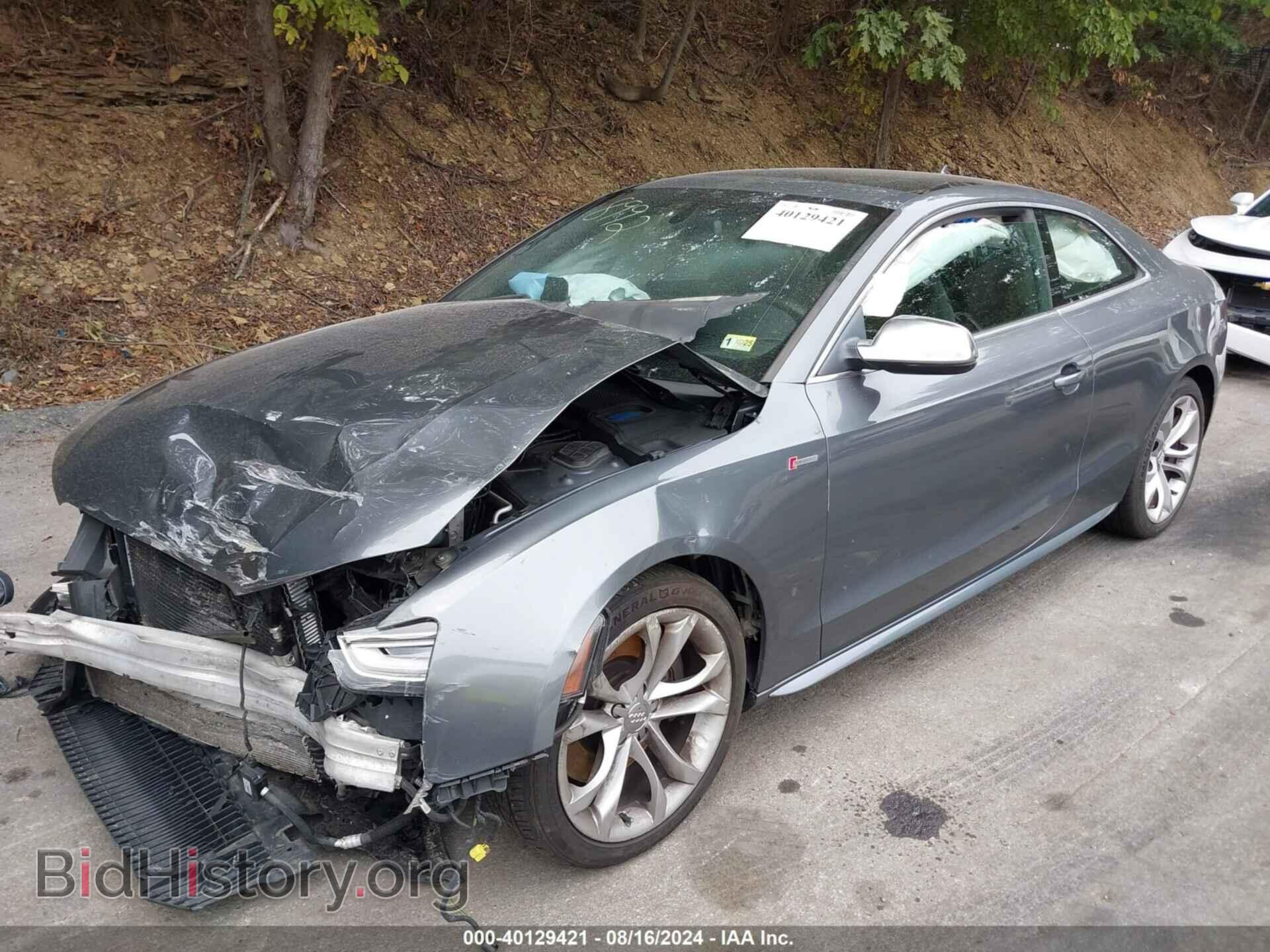 2013 AUDI S5 - VIN: WAUCGAFR4DA008992 - Photo 2