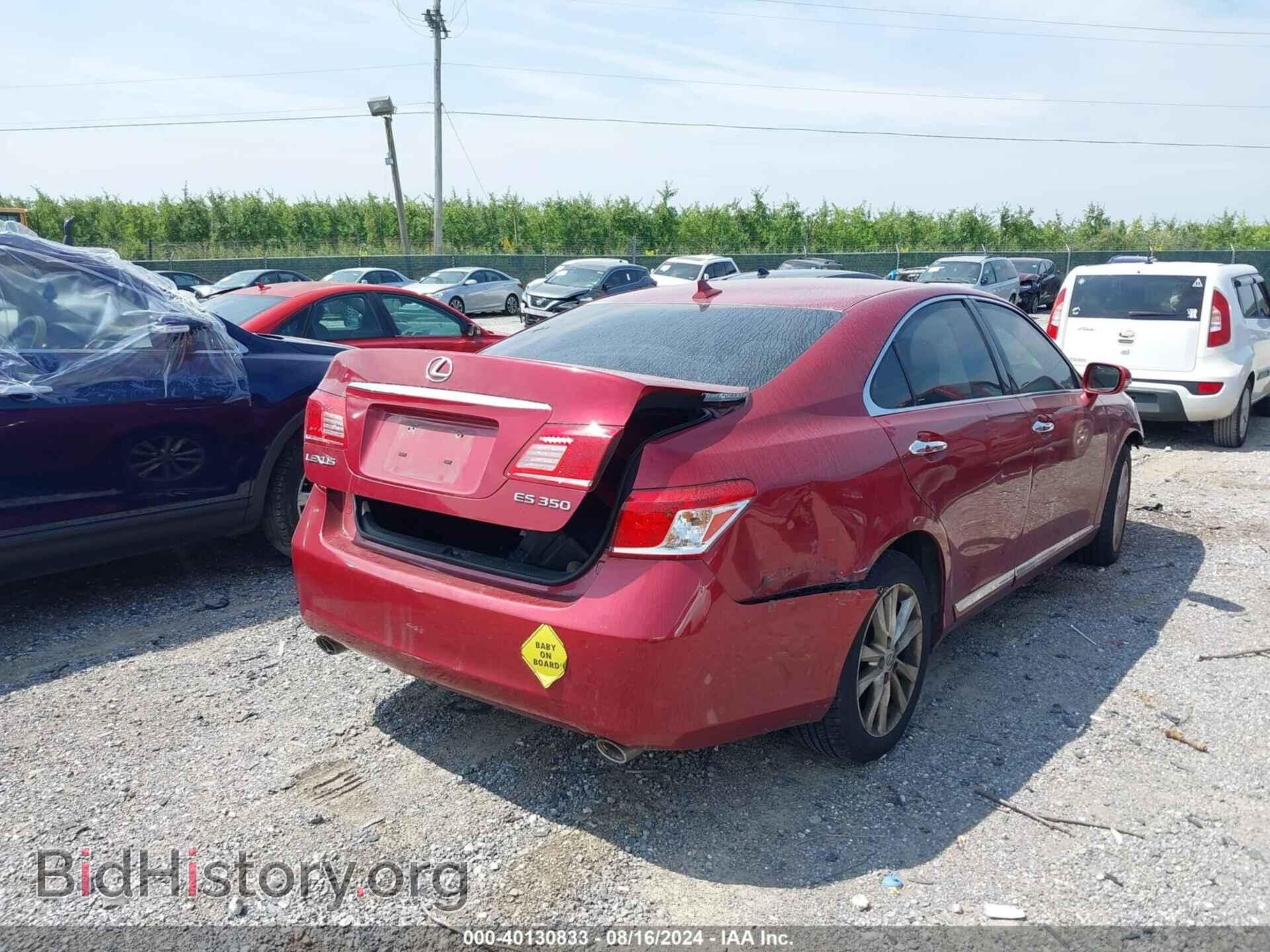 2010 LEXUS ES 350 - VIN: JTHBK1EGXA2409593 - Фото 4