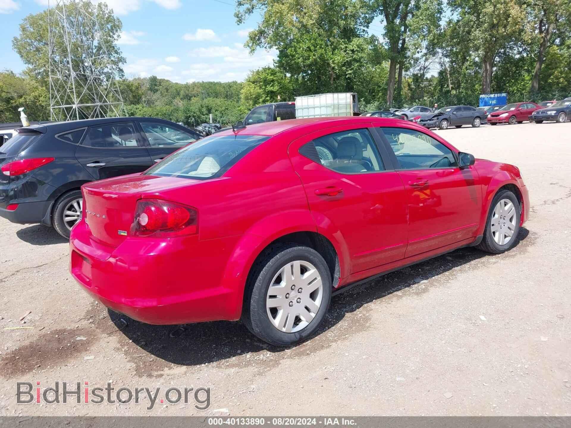 2012 DODGE AVENGER - VIN: 1C3CDZAG6CN327709 - Фото 4