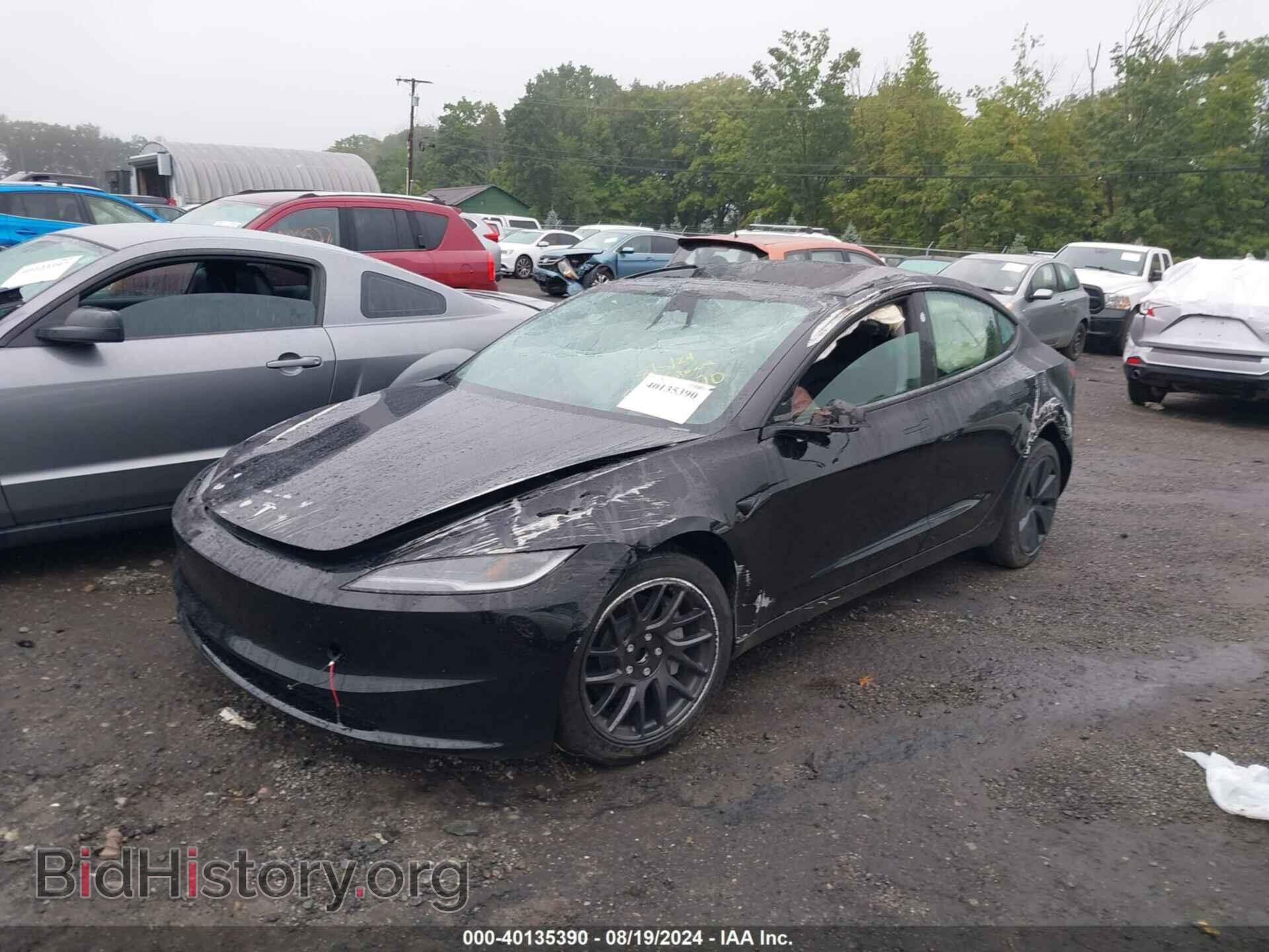 2024 TESLA MODEL 3 - VIN: 5YJ3E1EA3RF782170 - Фото 2