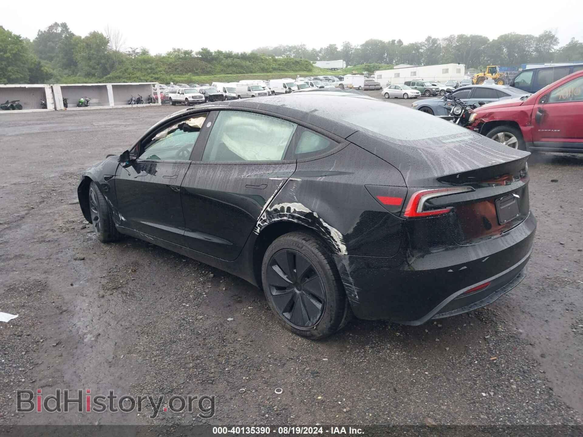 2024 TESLA MODEL 3 - VIN: 5YJ3E1EA3RF782170 - Фото 3