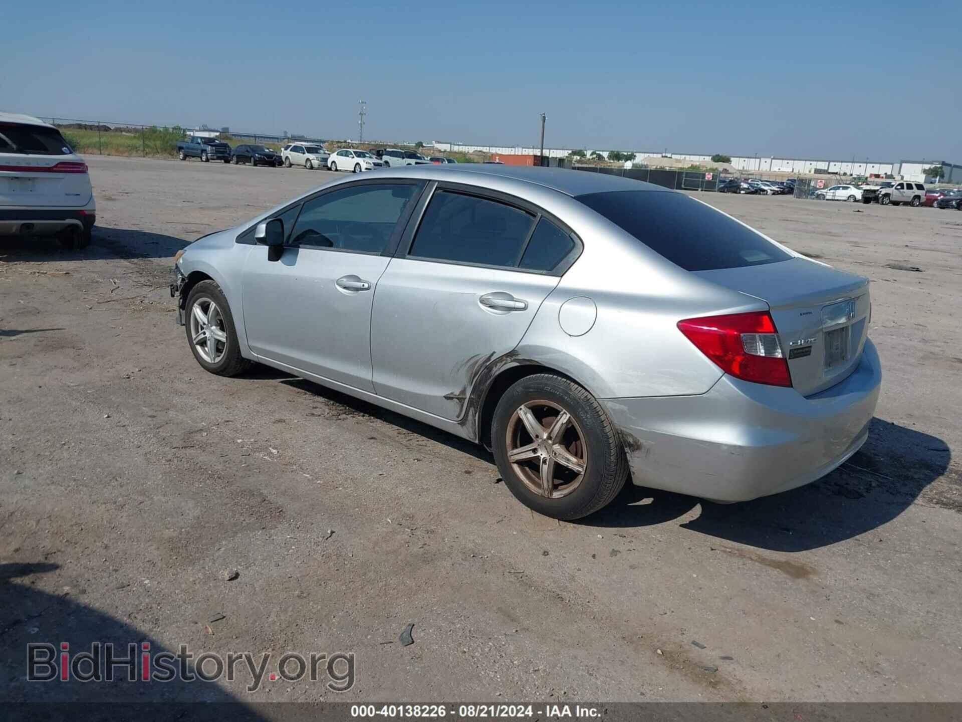 2012 HONDA CIVIC - VIN: 19XFB2F5XCE349021 - Фото 3