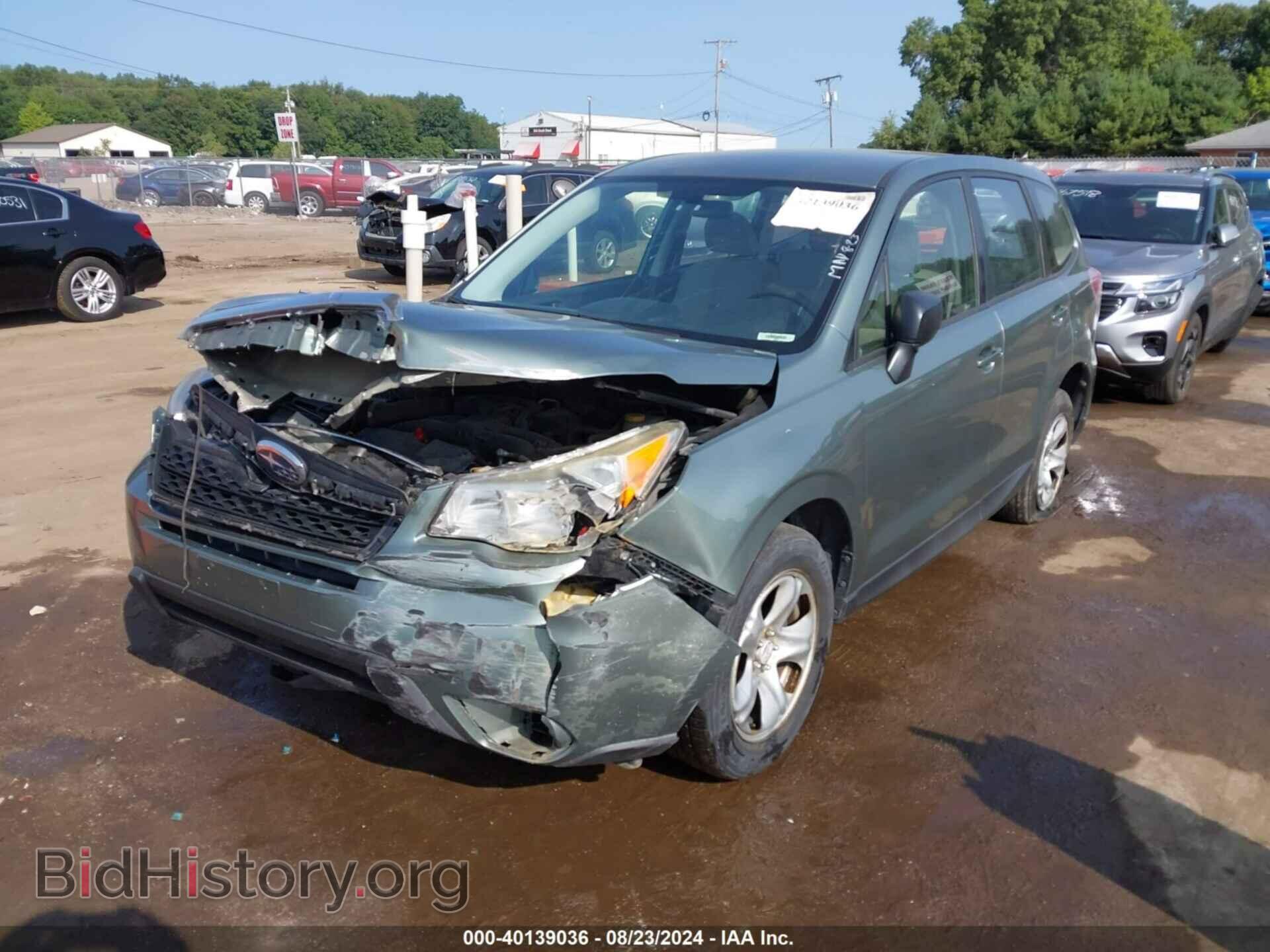 2014 SUBARU FORESTER - VIN: JF2SJAAC2EH529710 - Фото 2