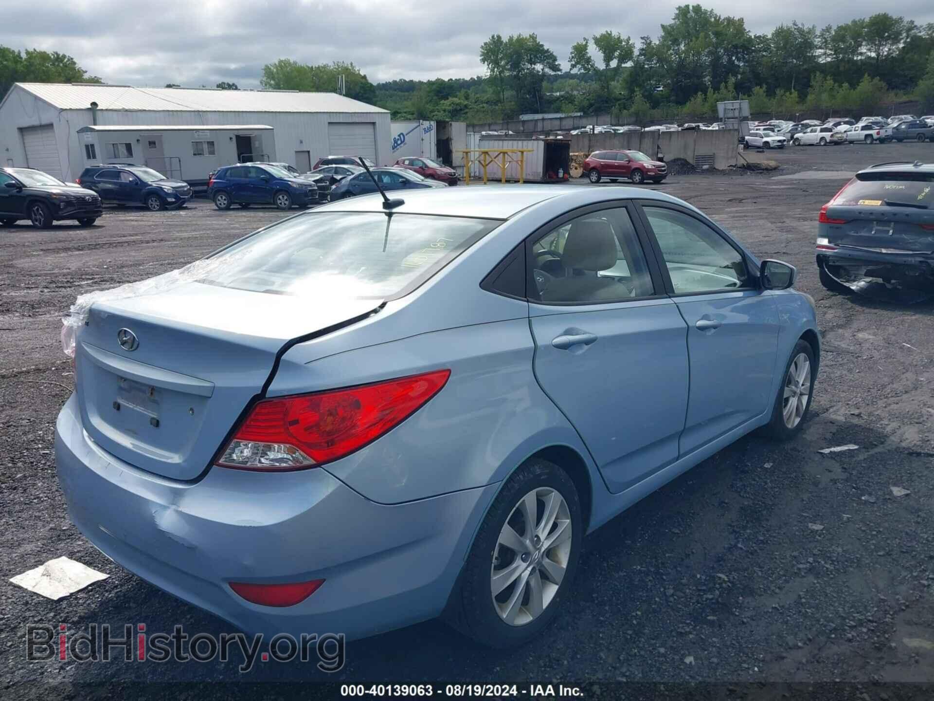 2012 HYUNDAI ACCENT - VIN: KMHCU4AE2CU167584 - Фото 4