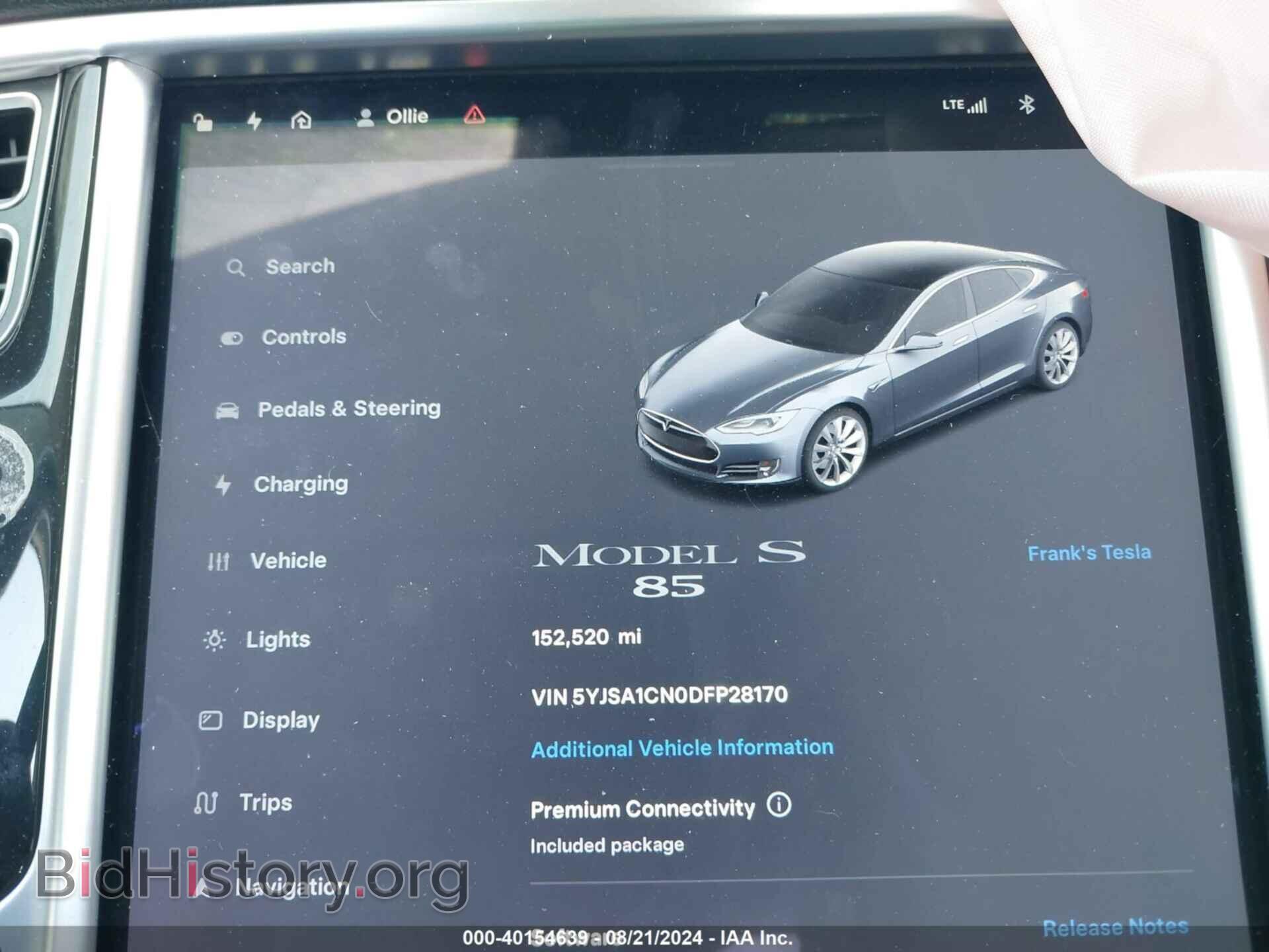 2013 TESLA MODEL S - VIN: 5YJSA1CN0DFP28170 - Фото 12