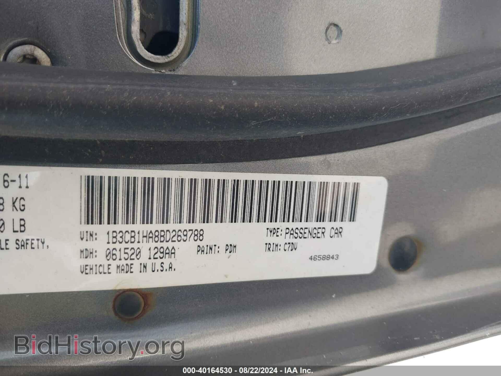2011 DODGE CALIBER - VIN: 1B3CB1HA8BD269788 - Фото 9