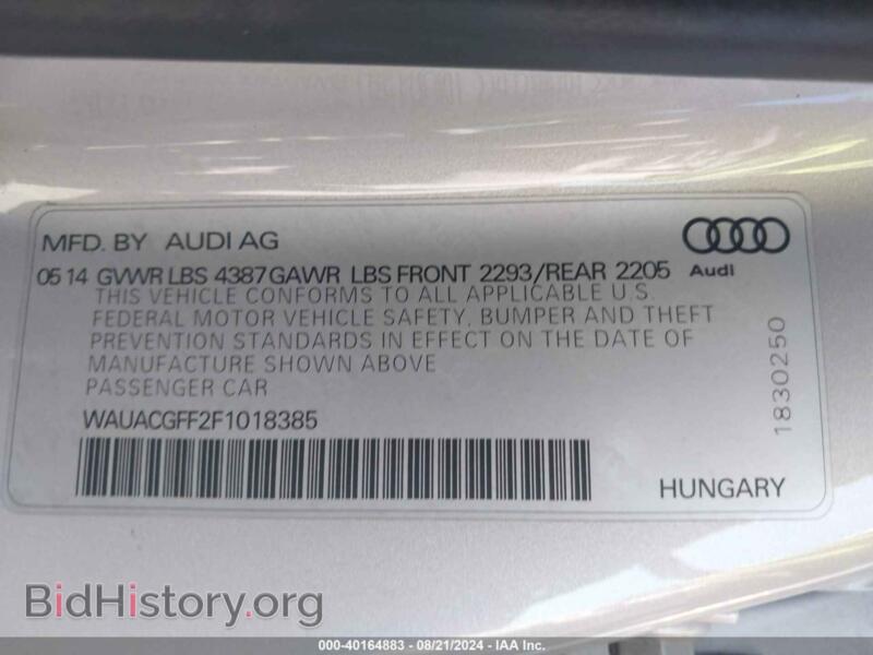 2015 Audi A3 (VIN WAUACGFF2F1018385) — photo 9 of 11