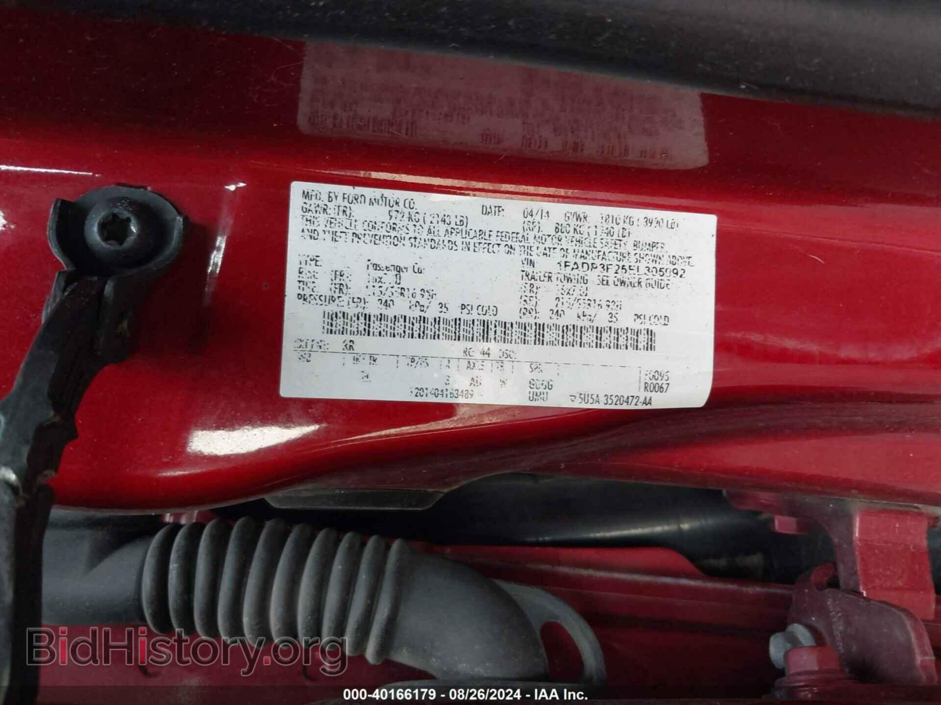2014 FORD FOCUS - VIN: 1FADP3F25EL305092 - Фото 9