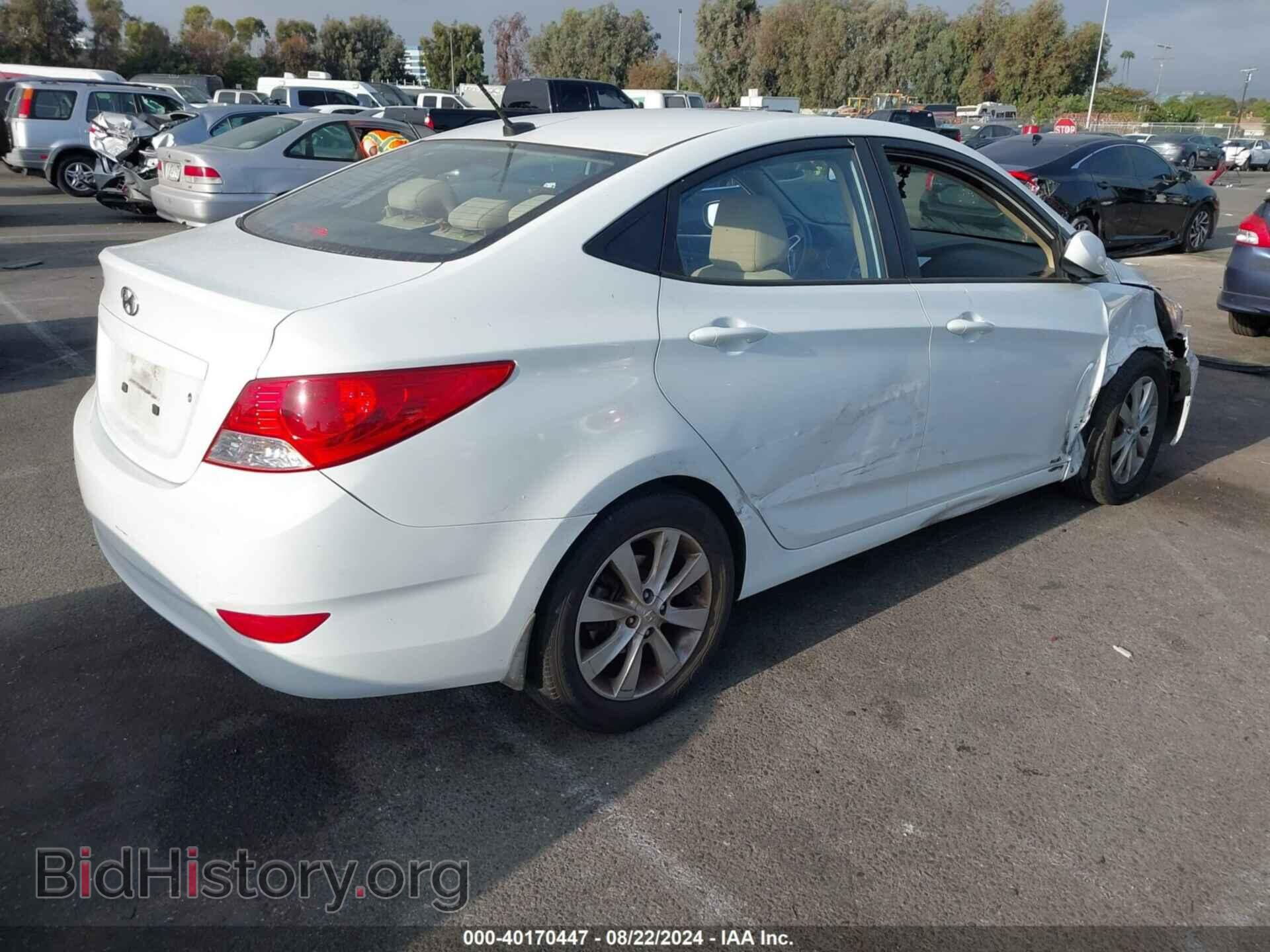2013 HYUNDAI ACCENT - VIN: KMHCU4AE2DU429783 - Фото 4