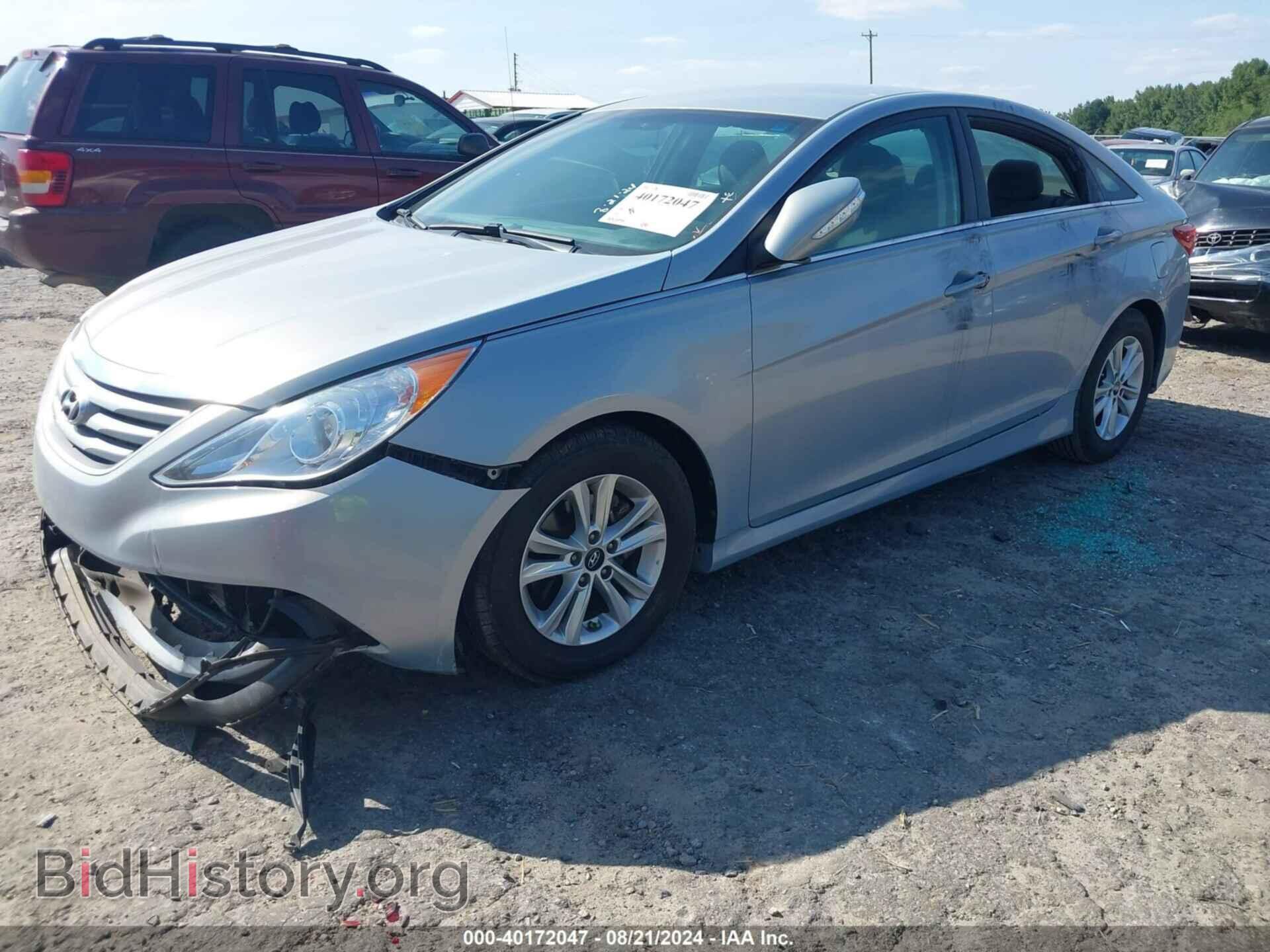 2014 HYUNDAI SONATA - VIN: 5NPEB4AC4EH827770 - Фото 2