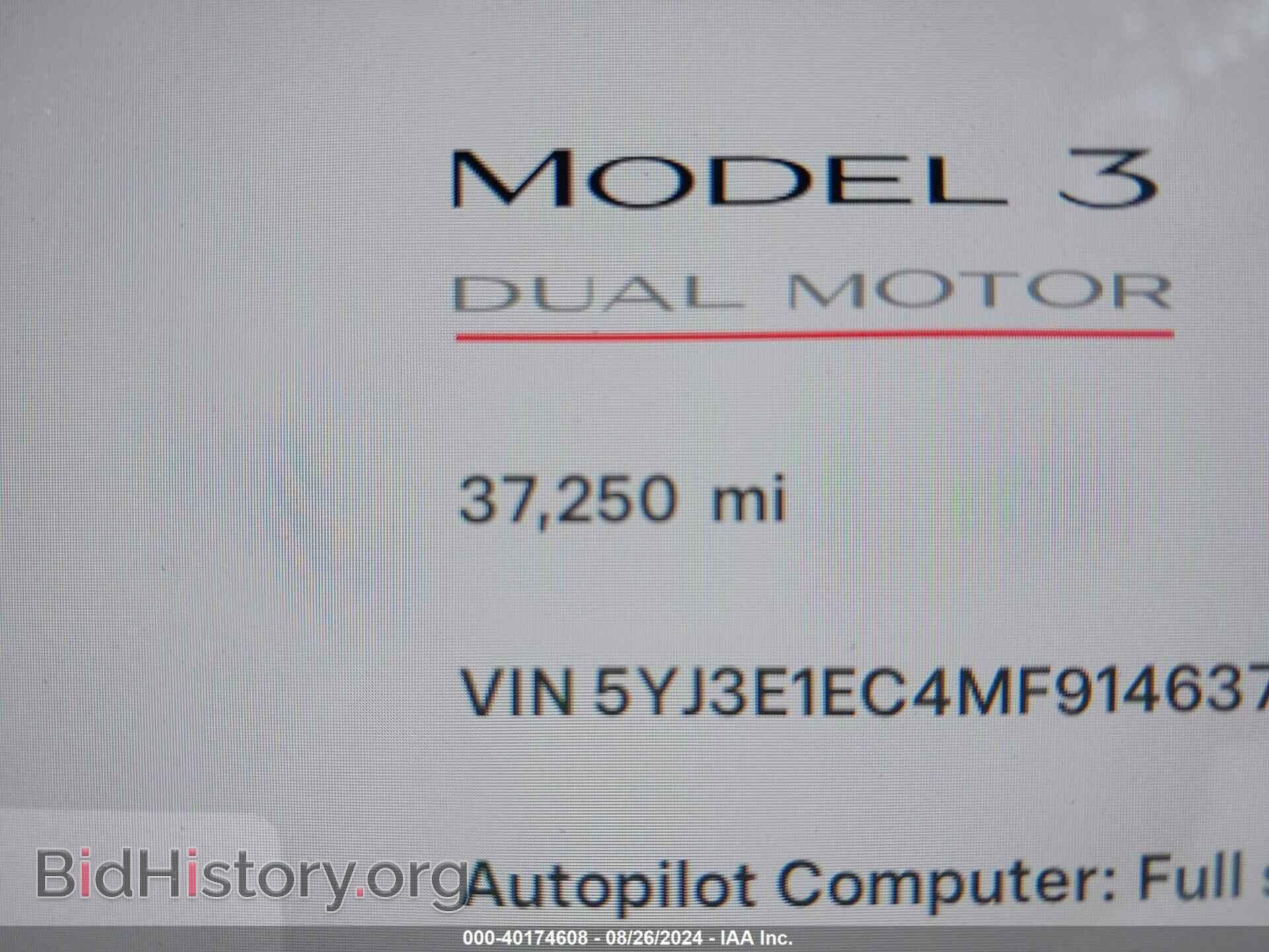 2021 TESLA MODEL 3 - VIN: 5YJ3E1EC4MF914637 - Фото 7