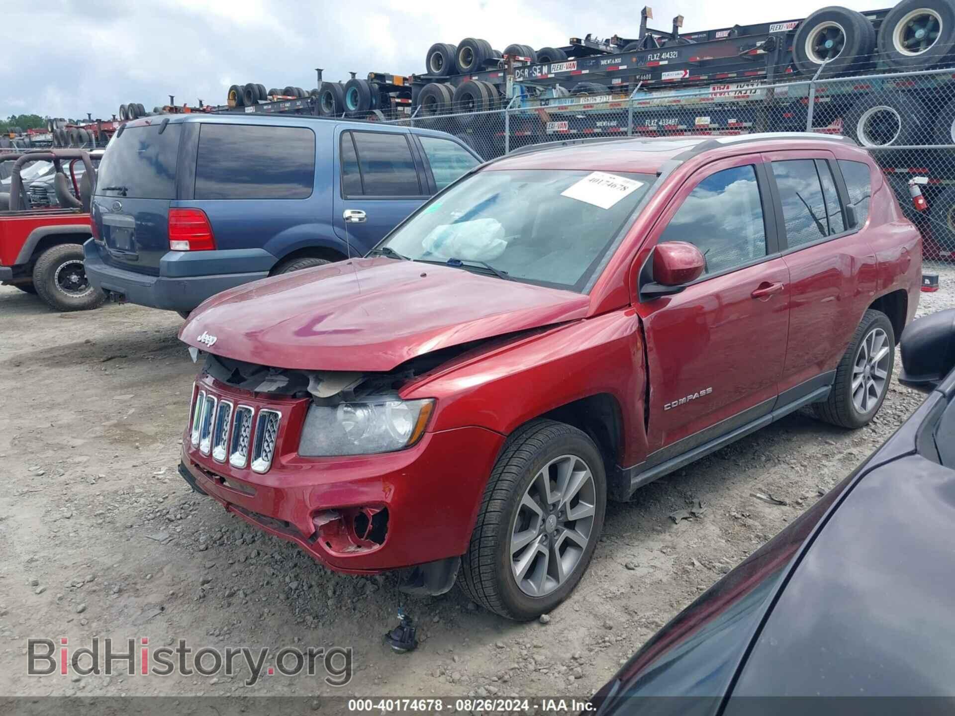 2016 JEEP COMPASS - VIN: 1C4NJCEA4GD583343 - Фото 2