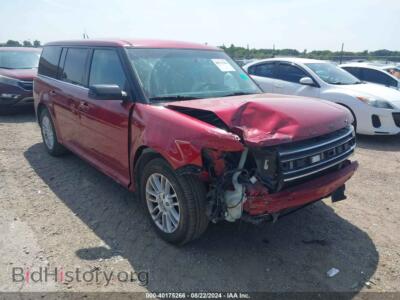2014 Ford FLEX SEL, темно-бордовый — VIN 2FMGK5C87EBD08310, IAAI
