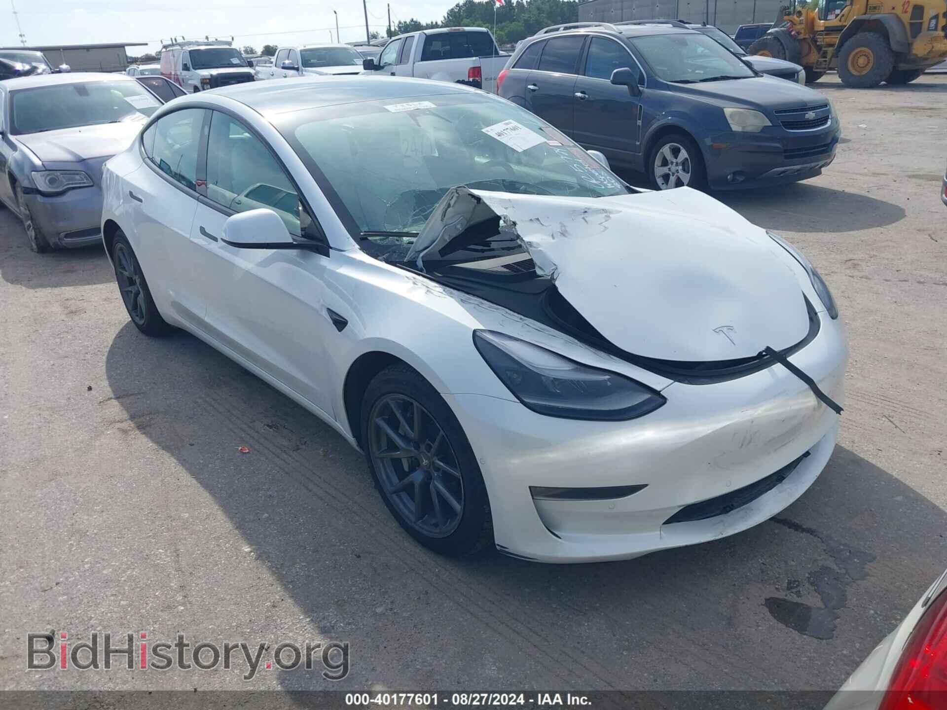 Photo 5YJ3E1EB4MF073054 - TESLA MODEL 3 2021