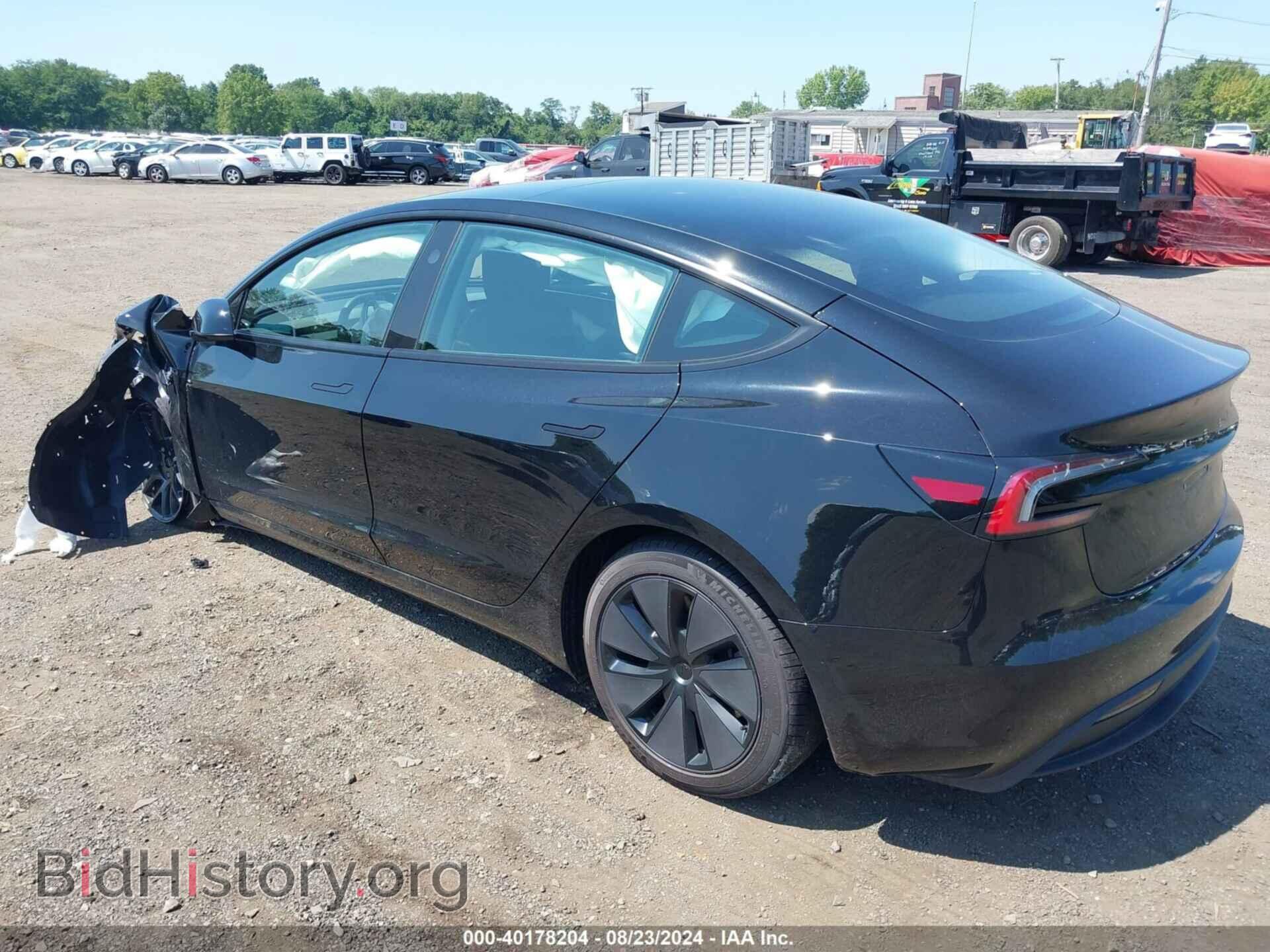 2024 TESLA MODEL 3 - VIN: 5YJ3E1EB2RF771394 - Фото 3