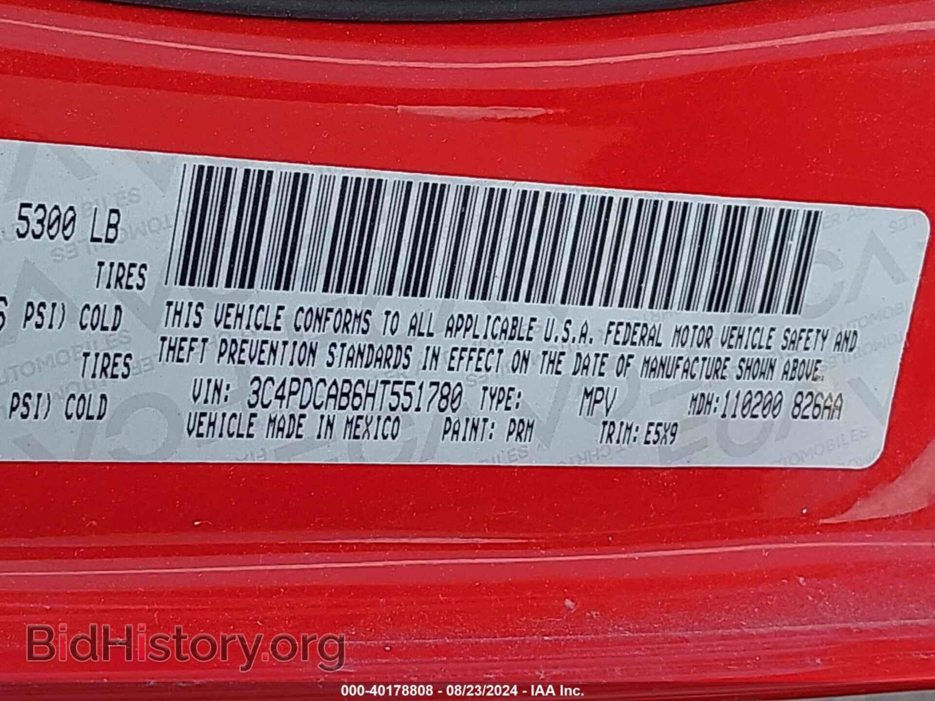 2017 DODGE JOURNEY - VIN: 3C4PDCAB6HT551780 - Photo 9