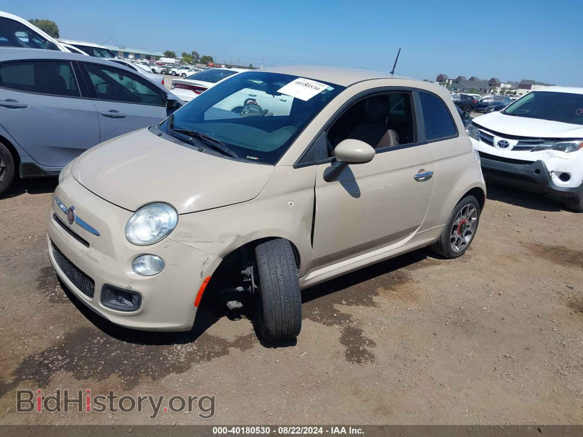 2012 FIAT 500 - VIN: 3C3CFFBR2CT366516 - Фото 2