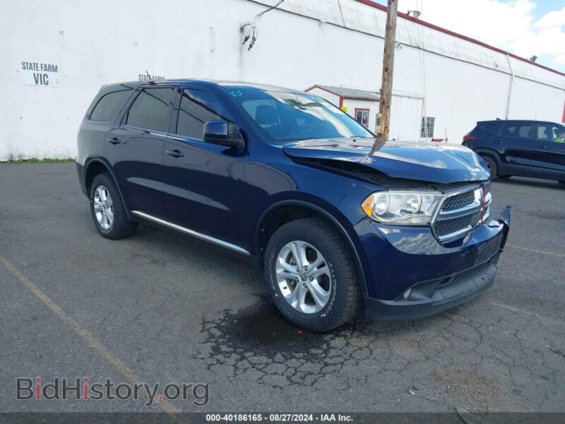 2013 Dodge DURANGO SXT (VIN 1C4RDJAG0DC637858) — фото 1 из 17, IAAI, повреждение: передняя часть