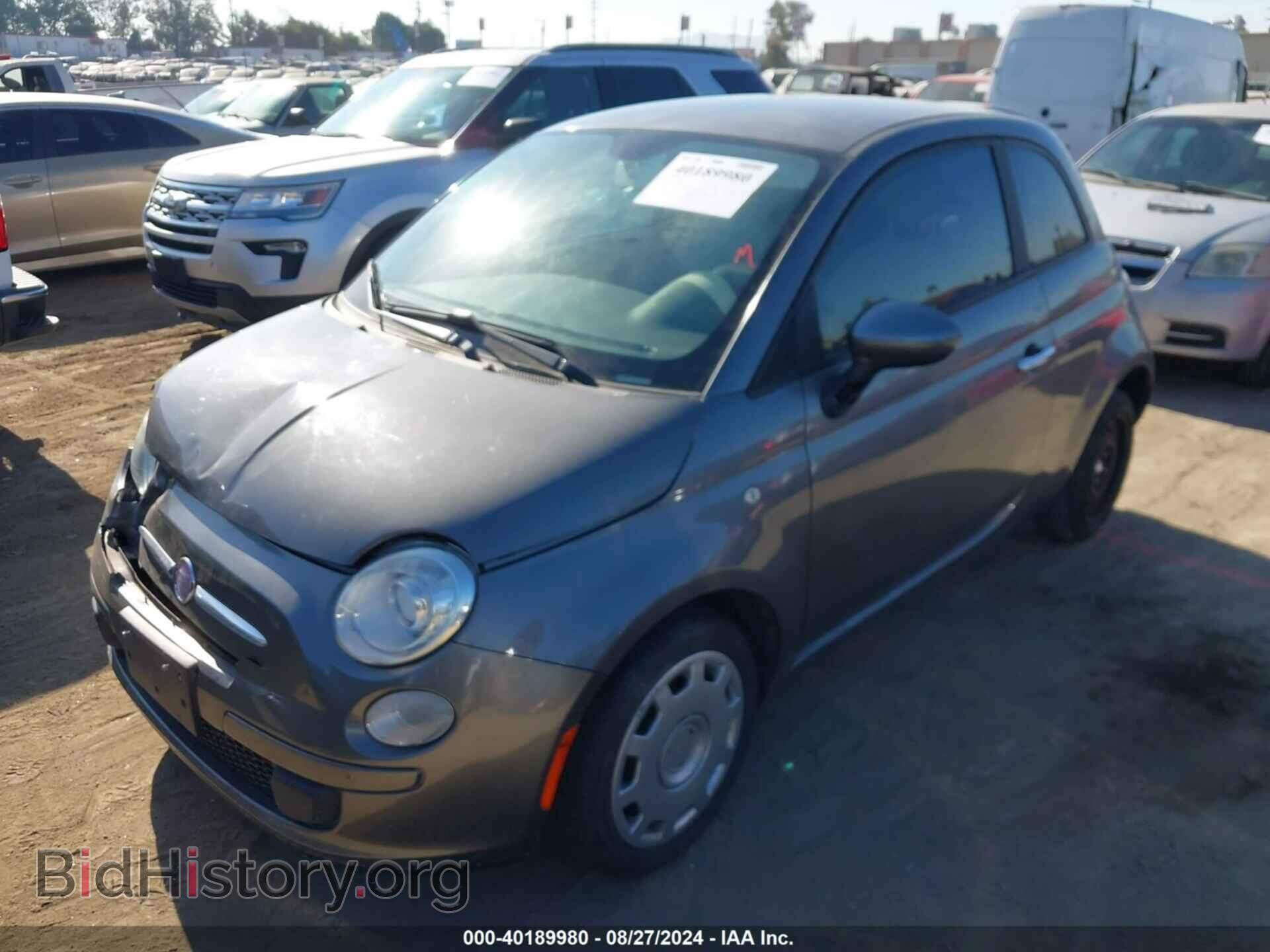 2012 FIAT 500 - VIN: 3C3CFFAR8CT334915 - Фото 2