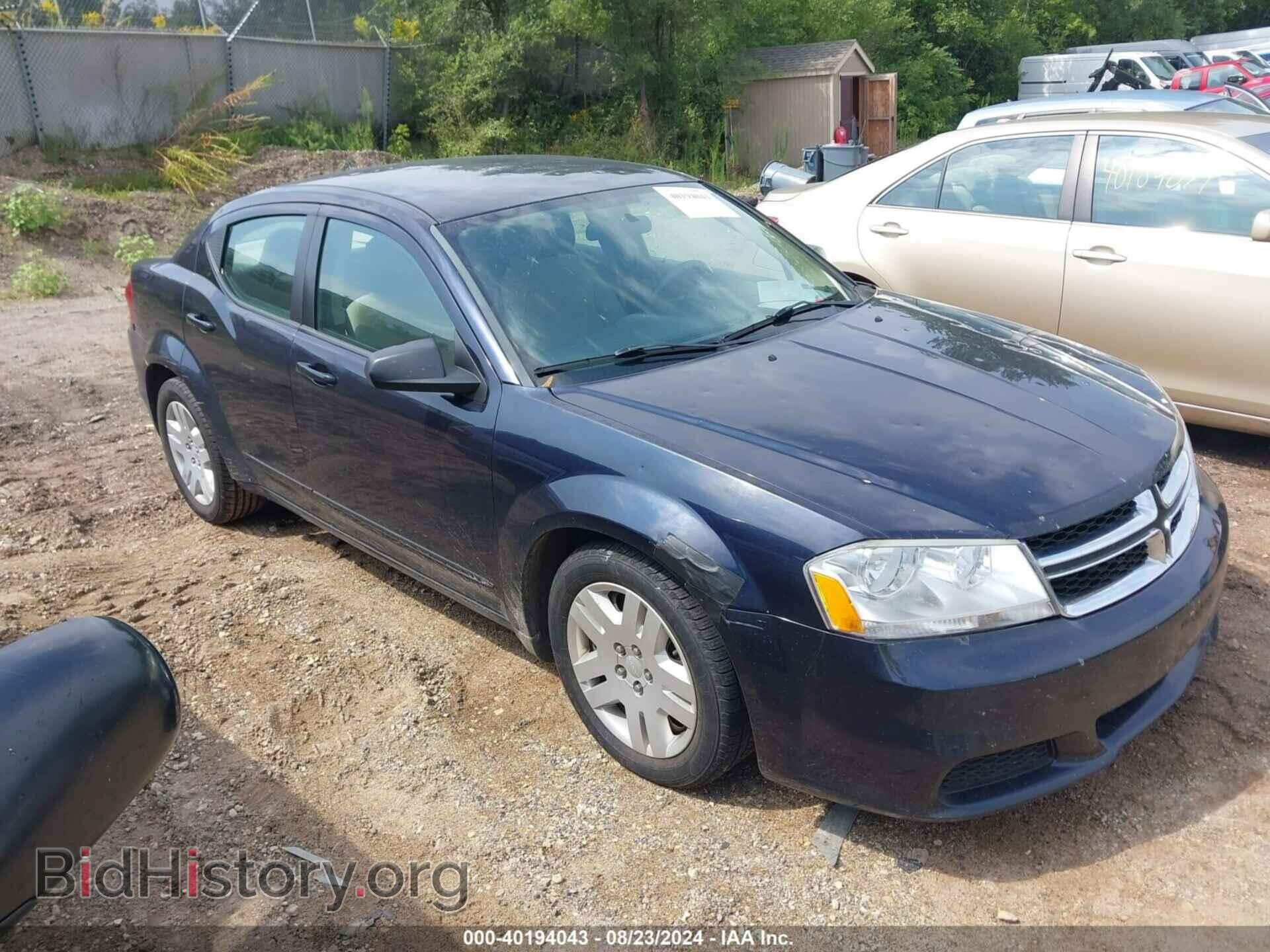 Photo 1C3CDZAG4CN258907 - DODGE AVENGER 2012