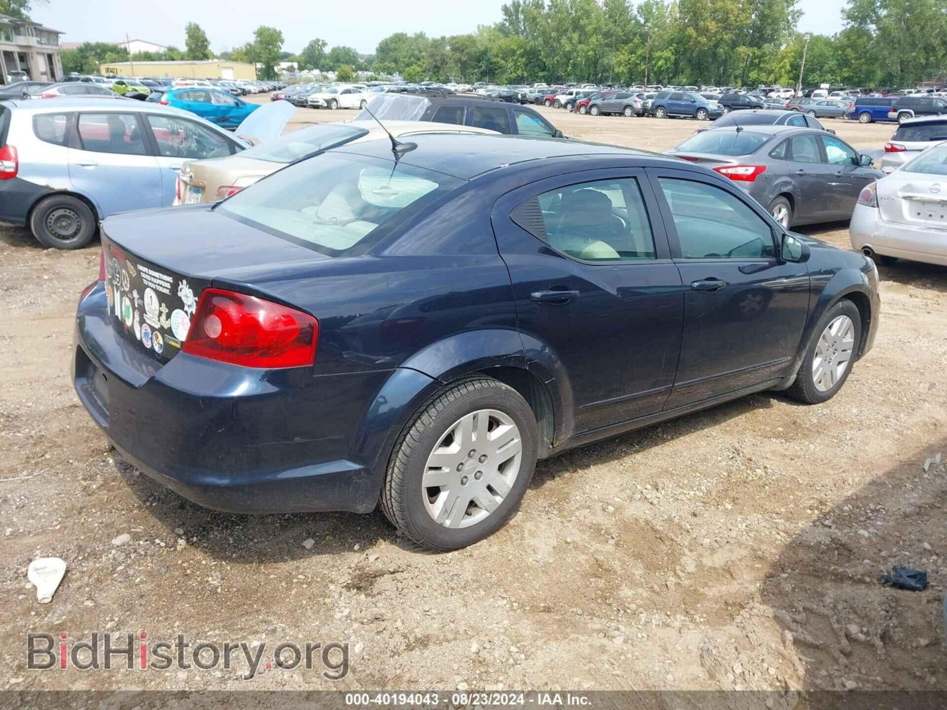2012 DODGE AVENGER - VIN: 1C3CDZAG4CN258907 - Фото 4