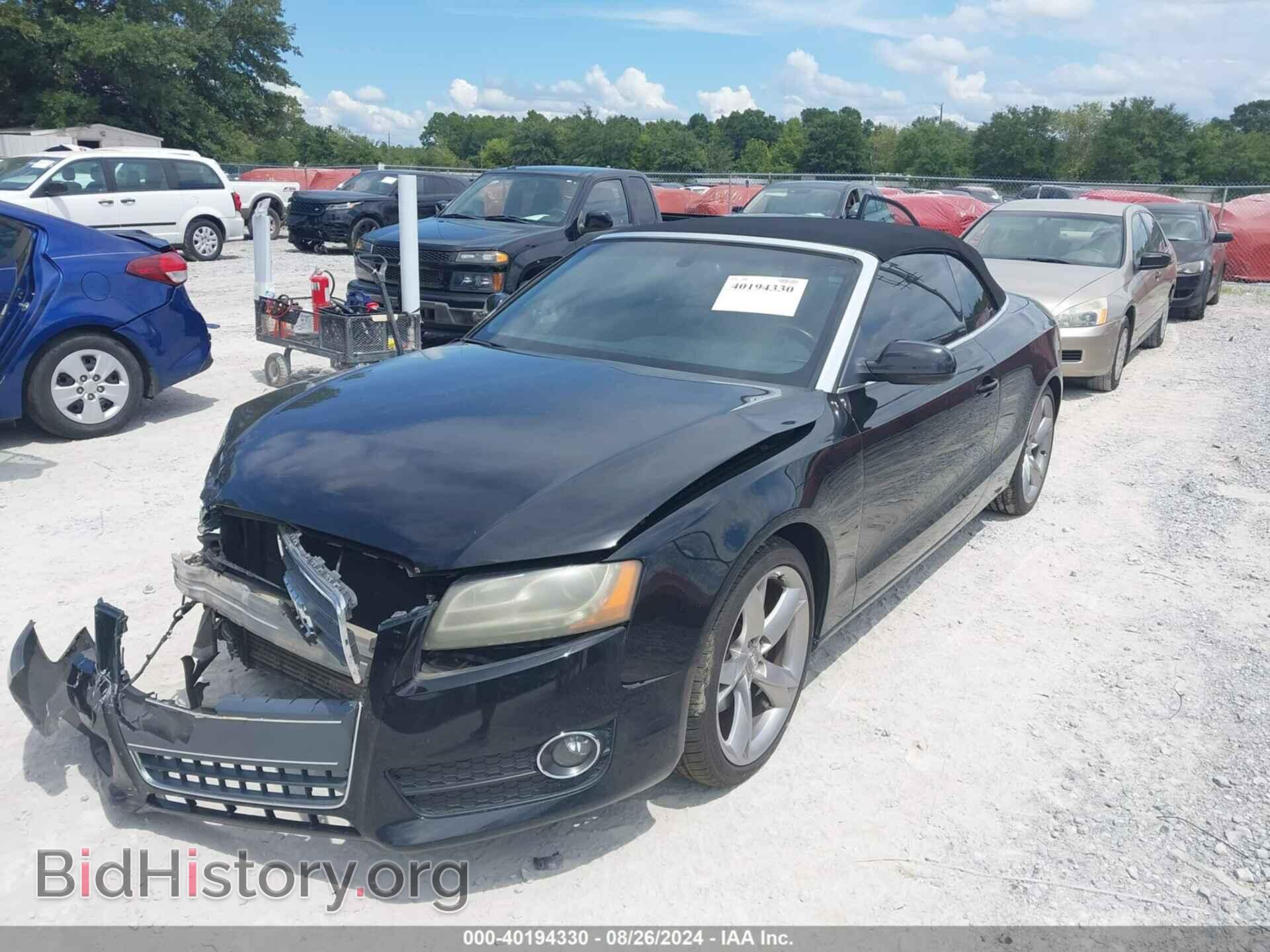 2012 AUDI A5 - VIN: WAULFAFH2CN004098 - Photo 2