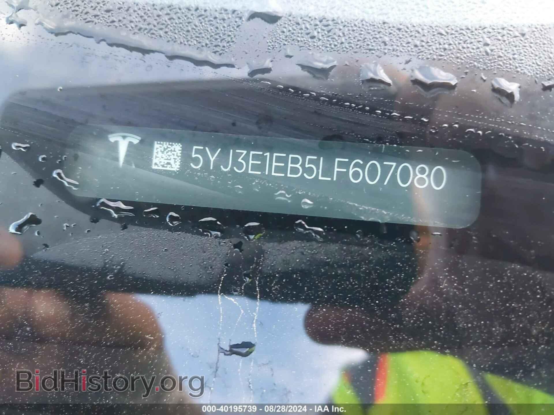 2020 TESLA MODEL 3 - VIN: 5YJ3E1EB5LF607080 - Фото 9