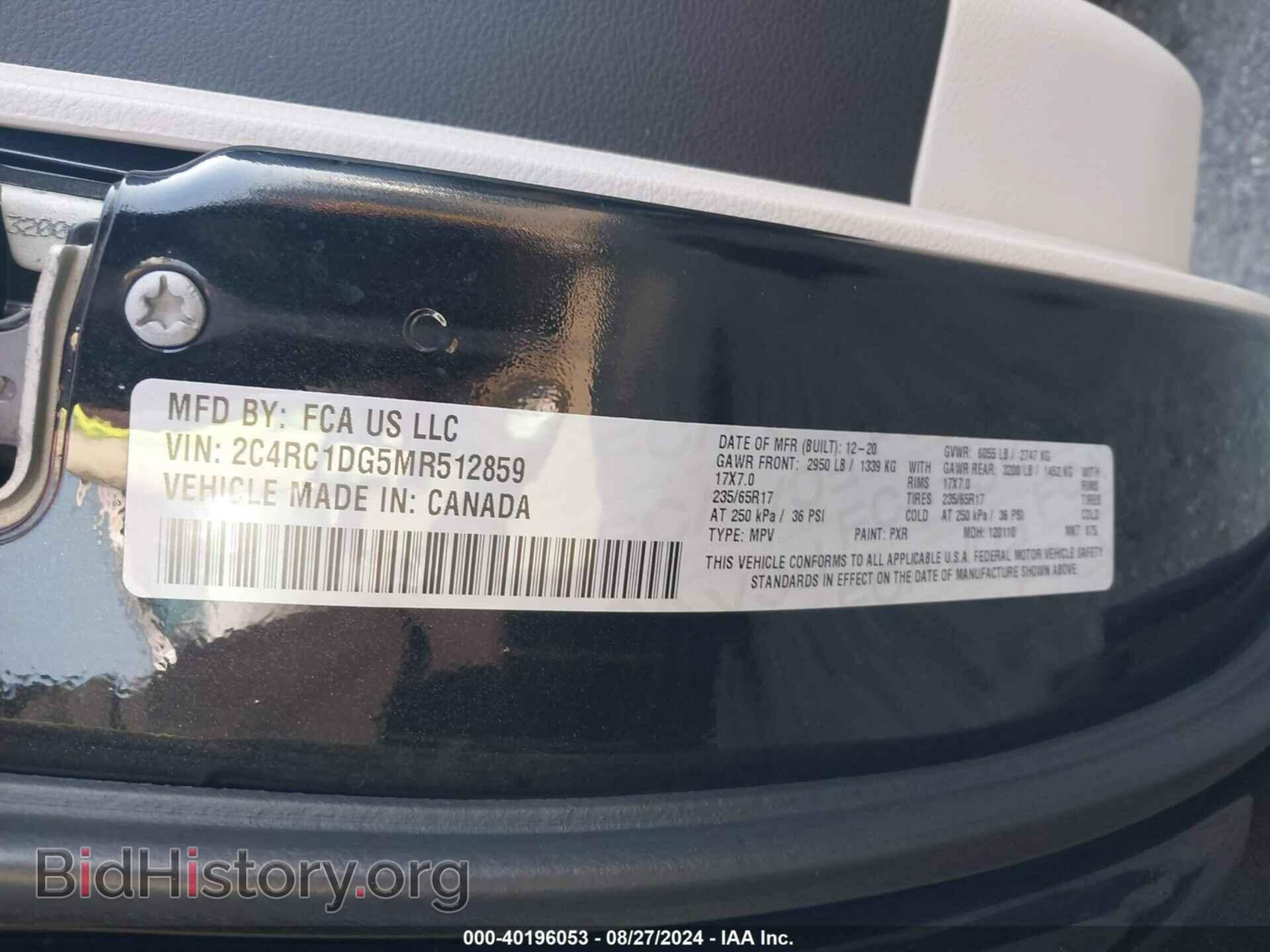 2021 CHRYSLER VOYAGER - VIN: 2C4RC1DG5MR512859 - Фото 9