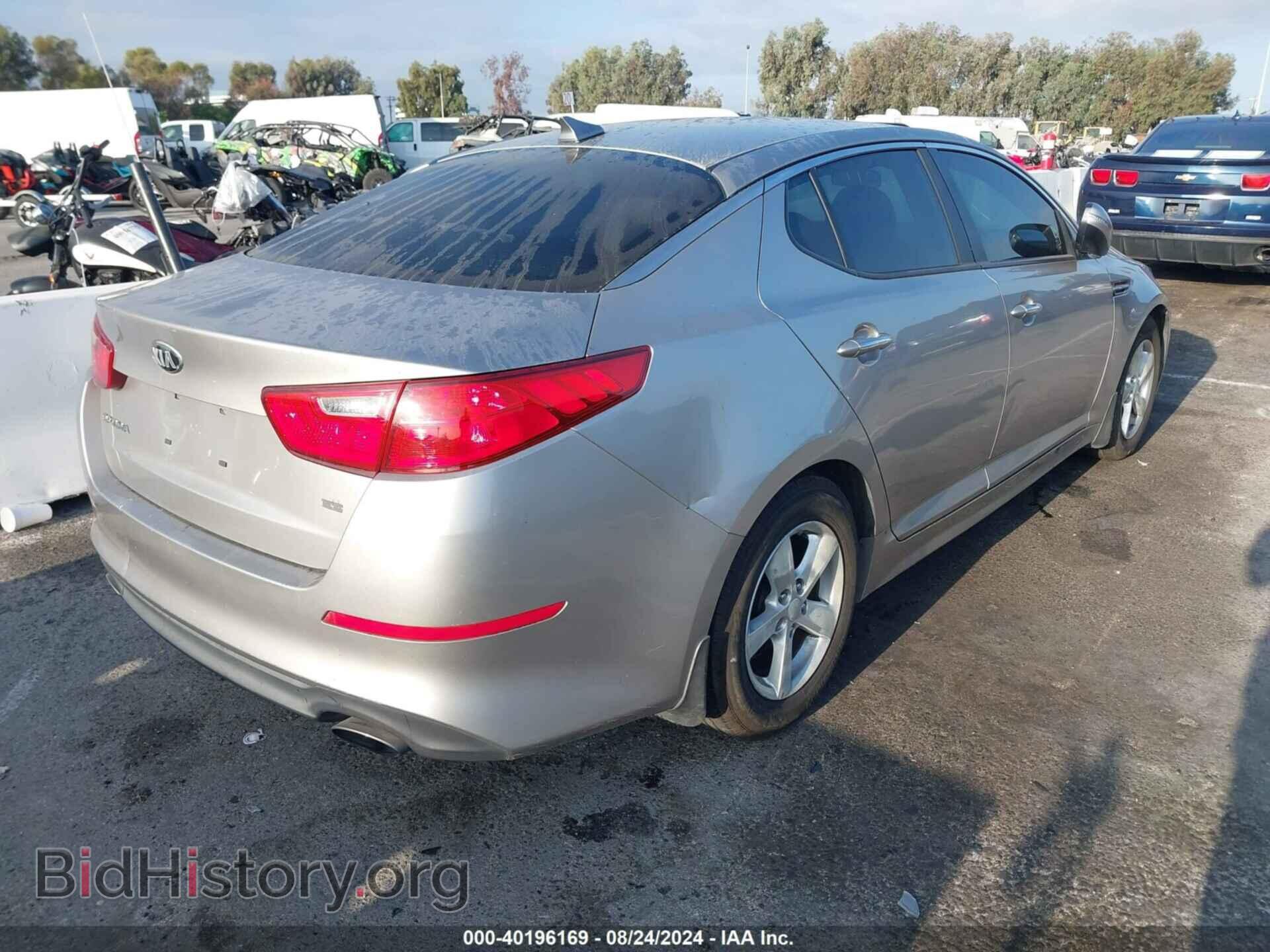 2014 KIA OPTIMA - VIN: KNAGM4A73E5512607 - Photo 4