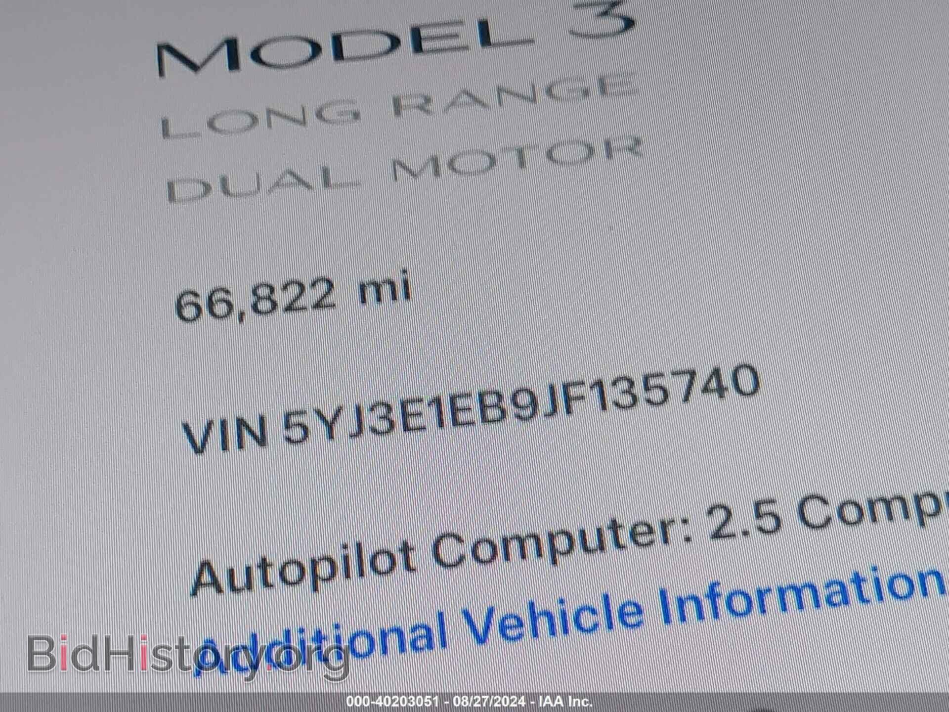 2018 TESLA MODEL 3 - VIN: 5YJ3E1EB9JF135740 - Фото 7