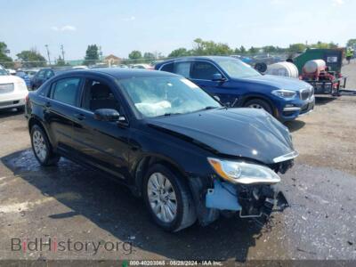 2013 Chrysler 200 LX, black — VIN 1C3CCBAB2DN624072, IAAI