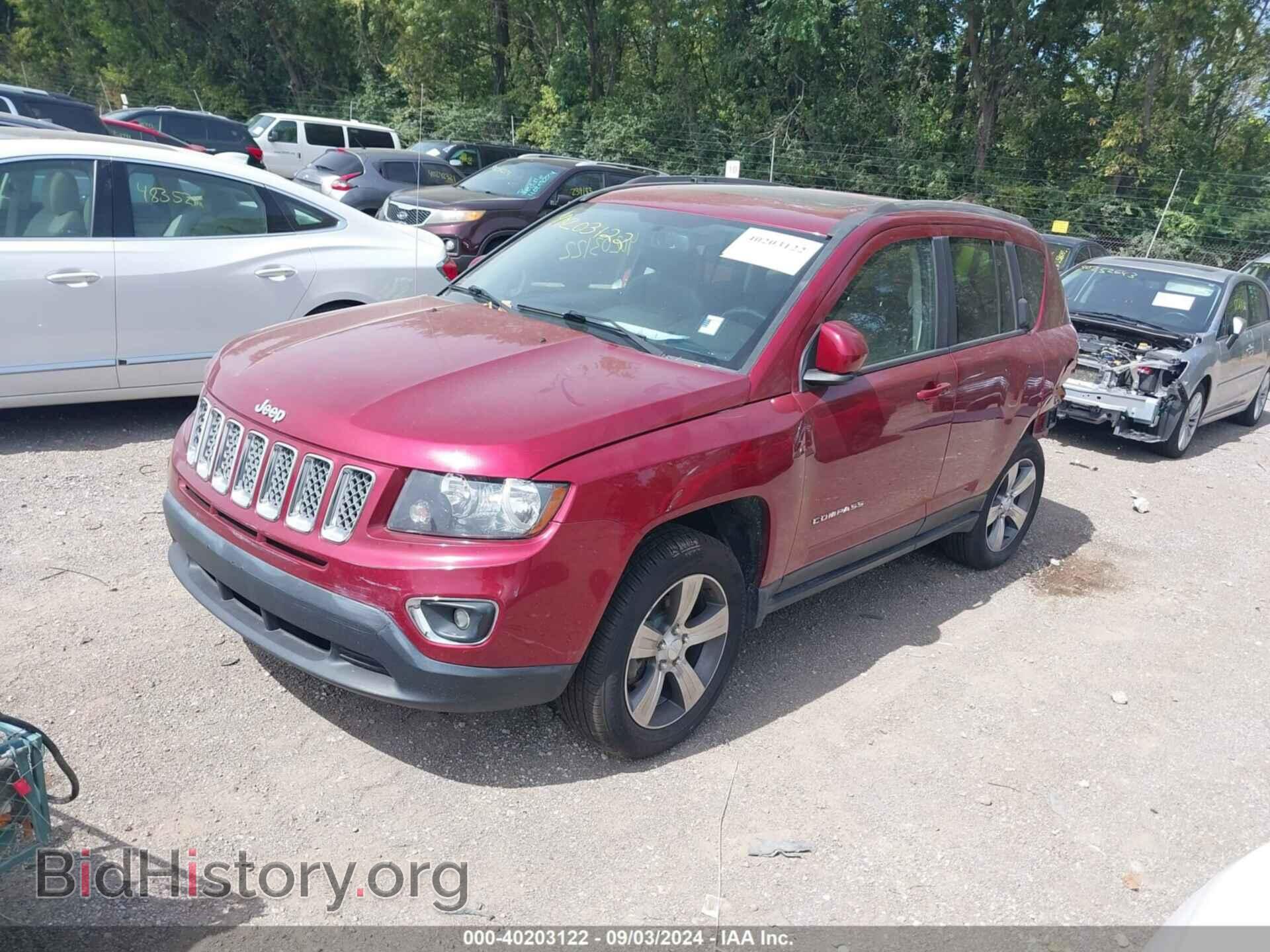2016 JEEP COMPASS - VIN: 1C4NJCEA9GD754247 - Фото 2