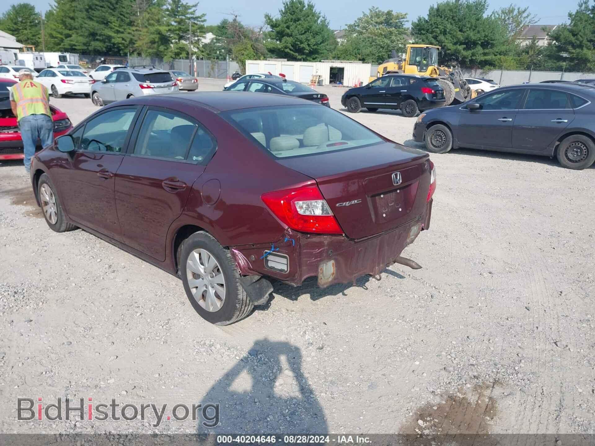 2012 HONDA CIVIC - VIN: 19XFB2F54CE345028 - Фото 3