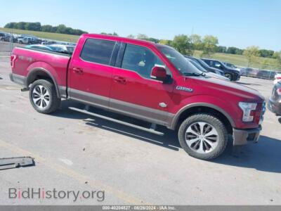 2015 Ford F-150 King Ranch, красный — VIN 1FTEW1EF8FFB33988, IAAI
