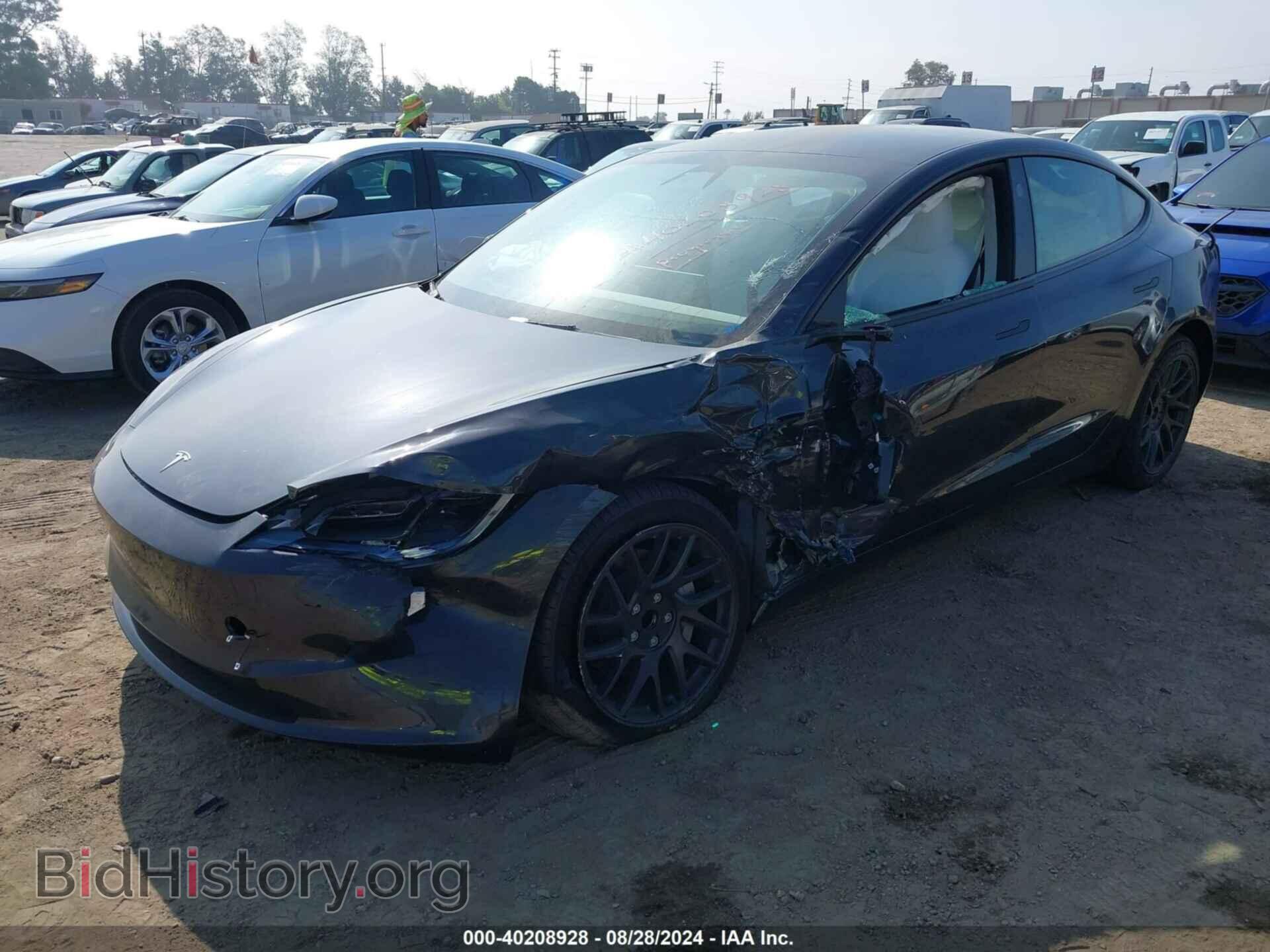 2024 TESLA MODEL 3 - VIN: 5YJ3E1EA6RF800547 - Фото 2