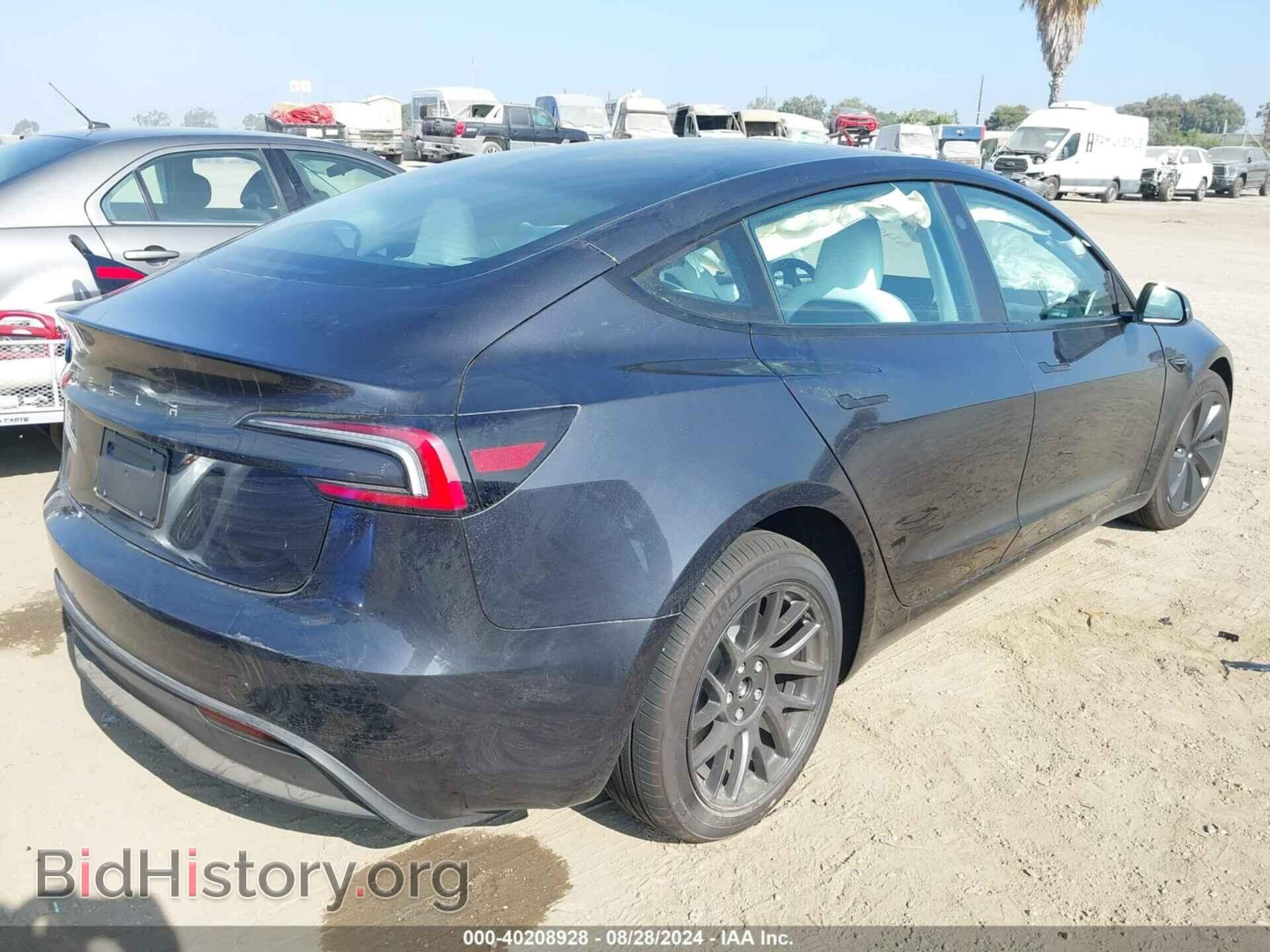 2024 TESLA MODEL 3 - VIN: 5YJ3E1EA6RF800547 - Фото 4